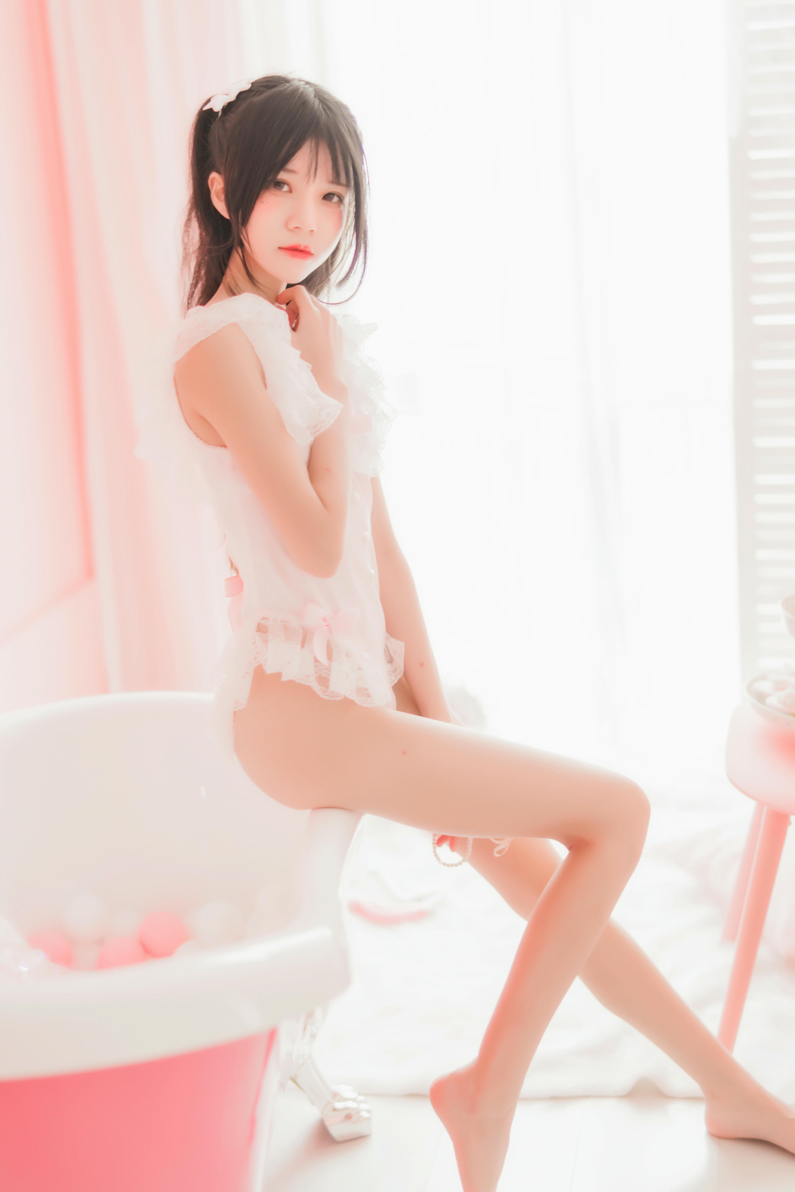 桜桃喵 NO.017 冬眠 粉色浴缸 [57P-719MB]_第3集