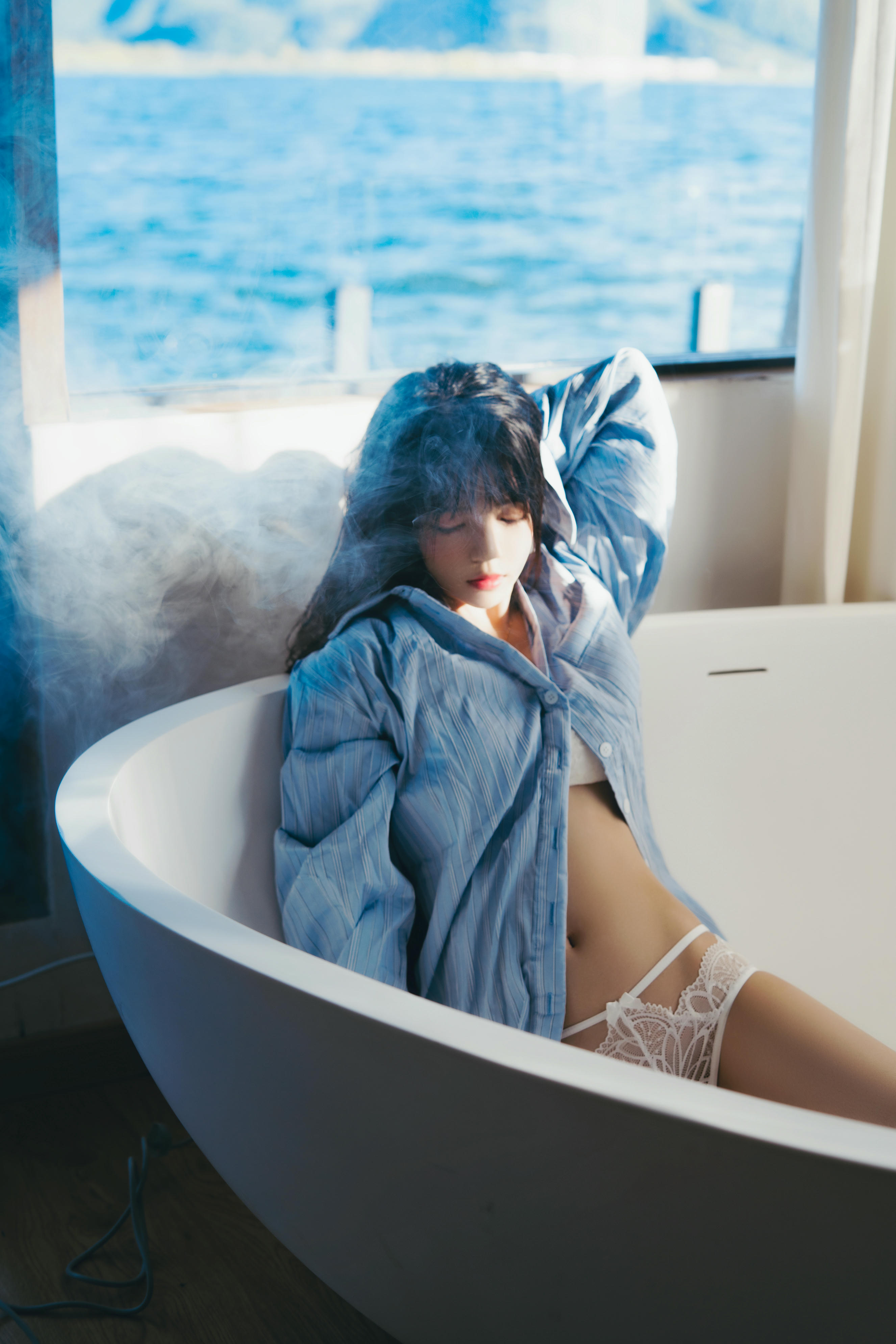 桜桃喵 NO.161 蓝衬衫 [44P1.10GB]_第1集