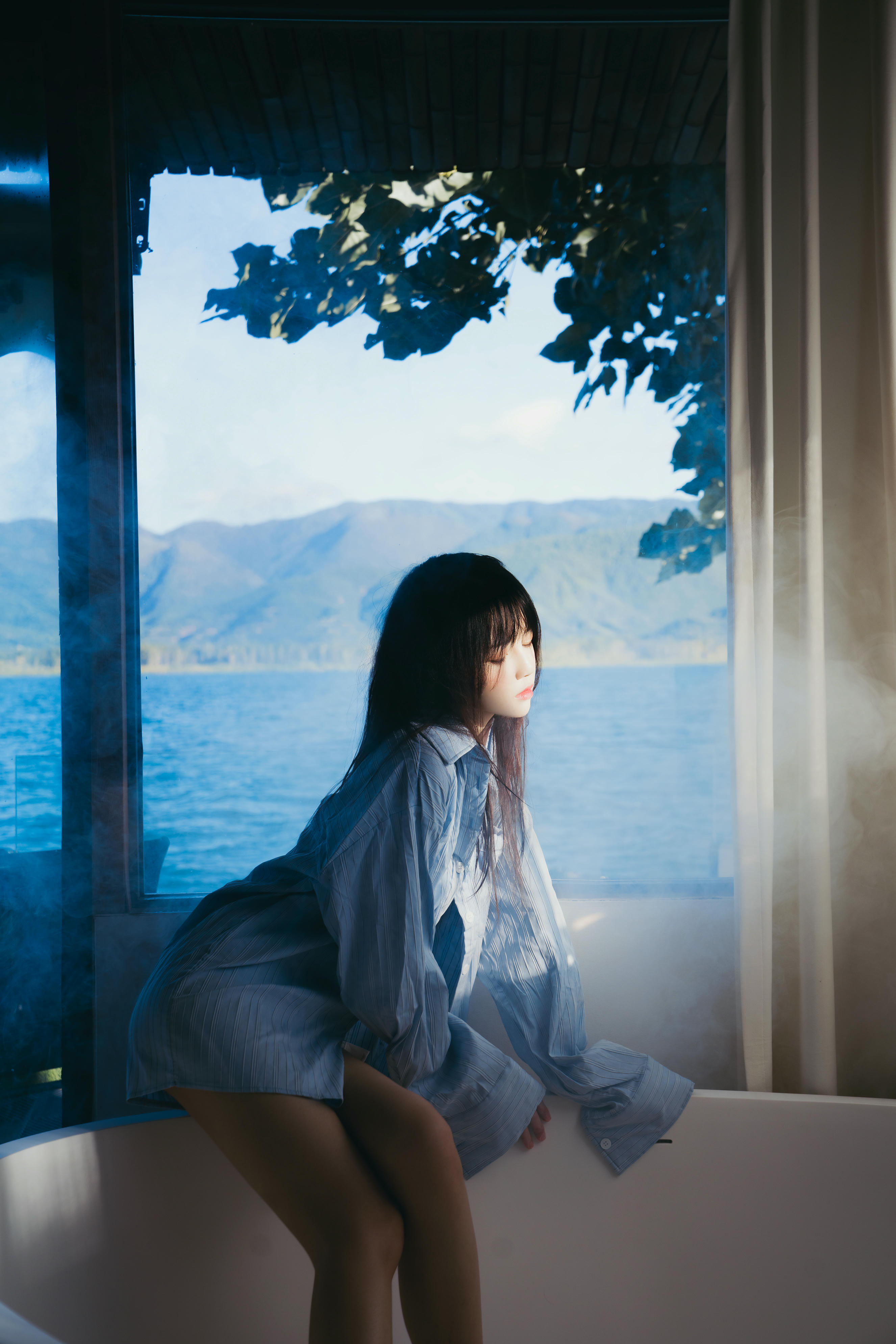 桜桃喵 NO.161 蓝衬衫 [44P1.10GB]_第1集