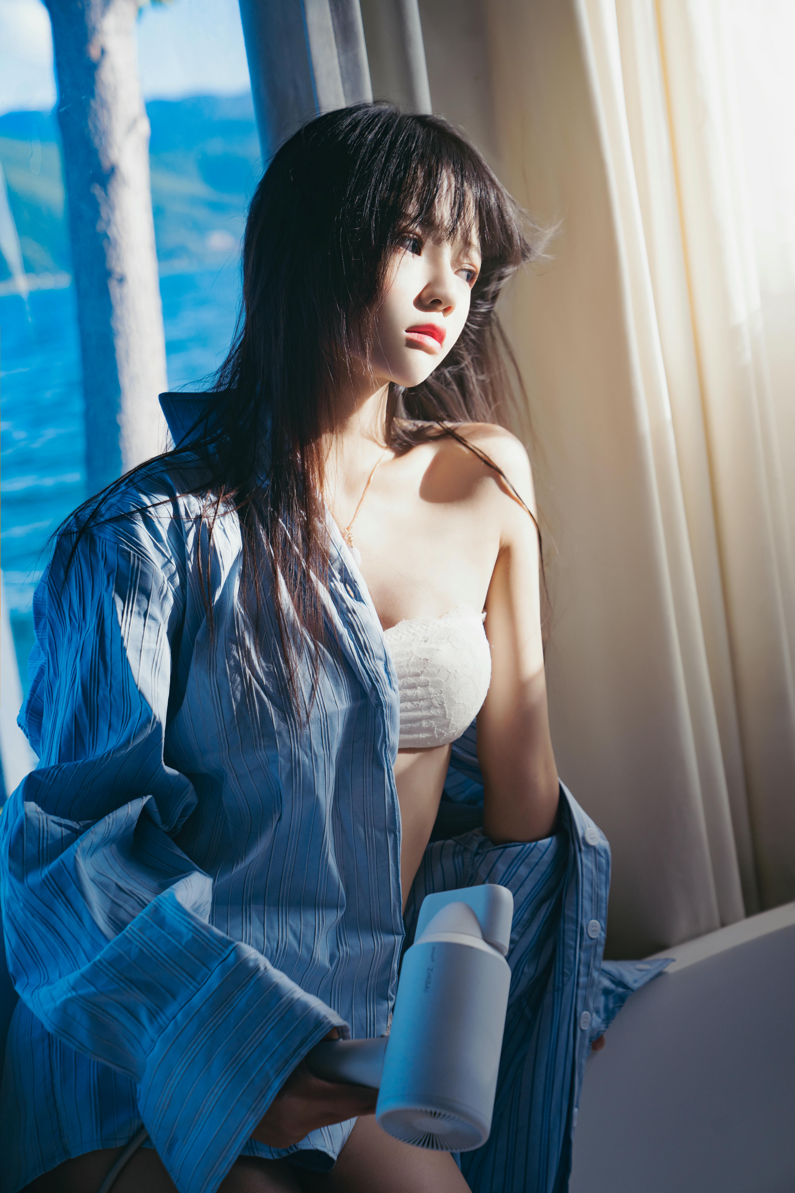 桜桃喵 NO.161 蓝衬衫 [44P1.10GB]_第2集