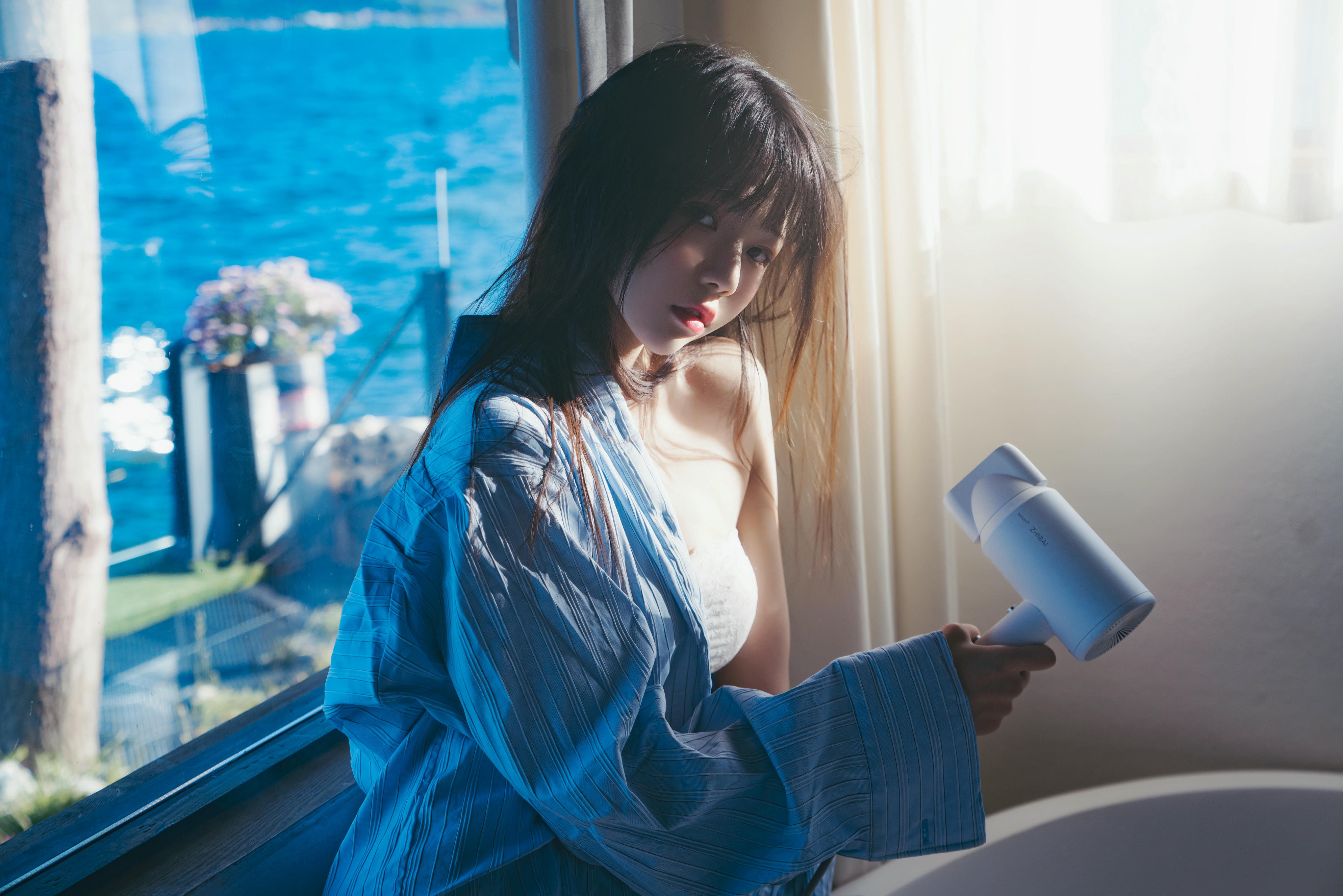 桜桃喵 NO.161 蓝衬衫 [44P1.10GB]_第2集