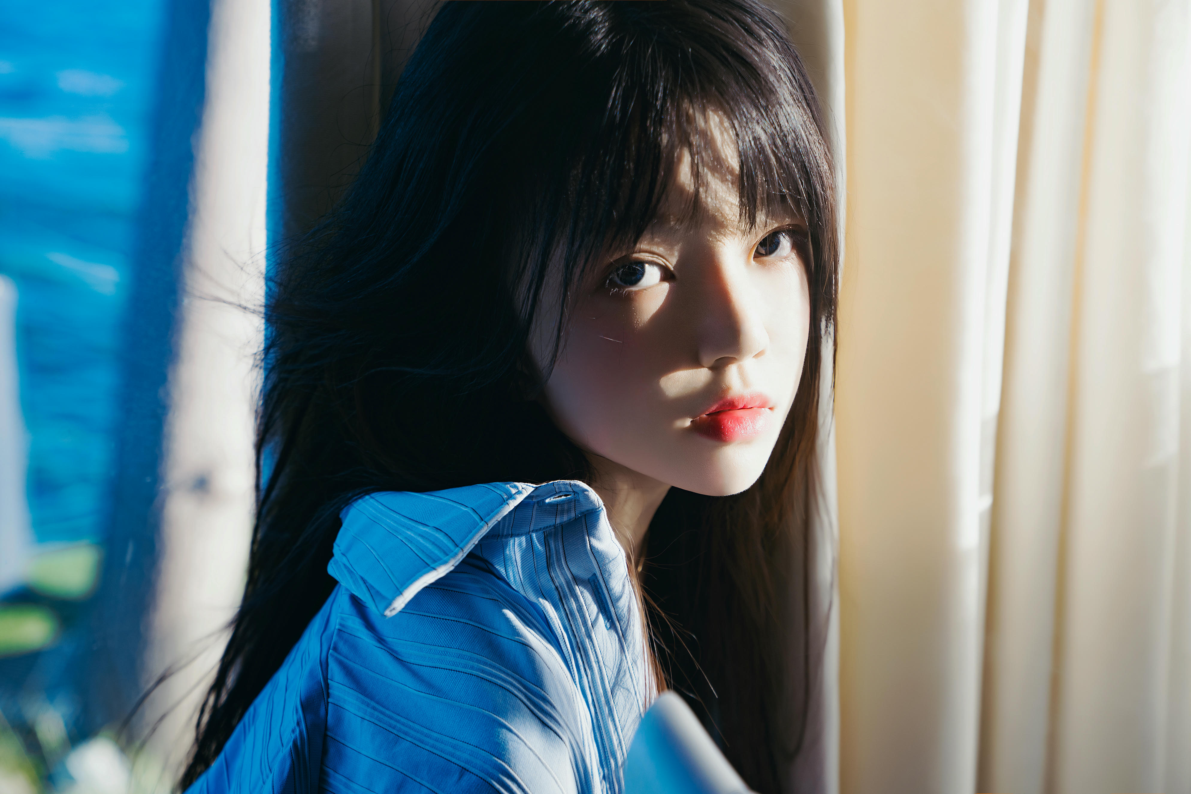 桜桃喵 NO.161 蓝衬衫 [44P1.10GB]_第2集