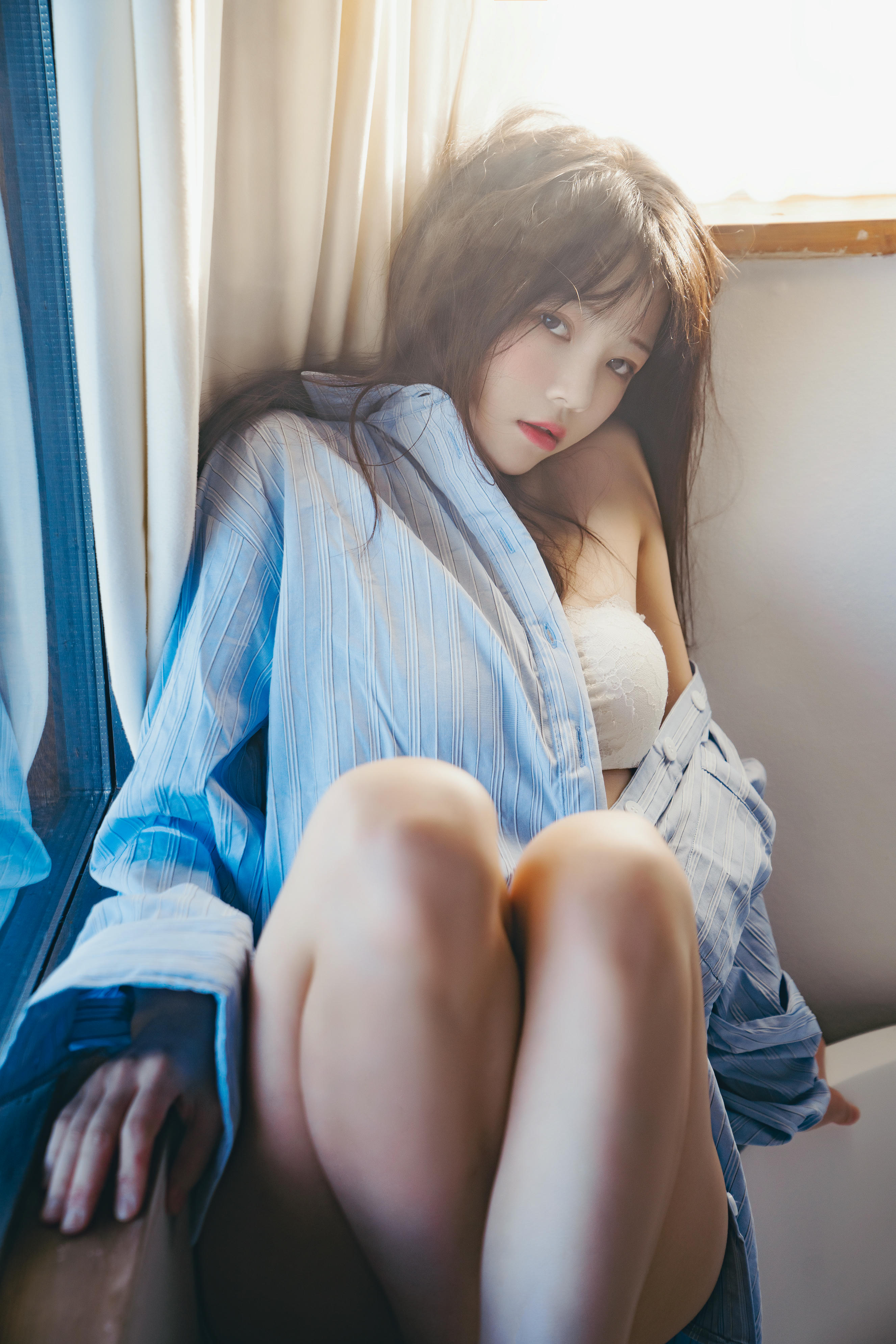 桜桃喵 NO.161 蓝衬衫 [44P1.10GB]_第2集