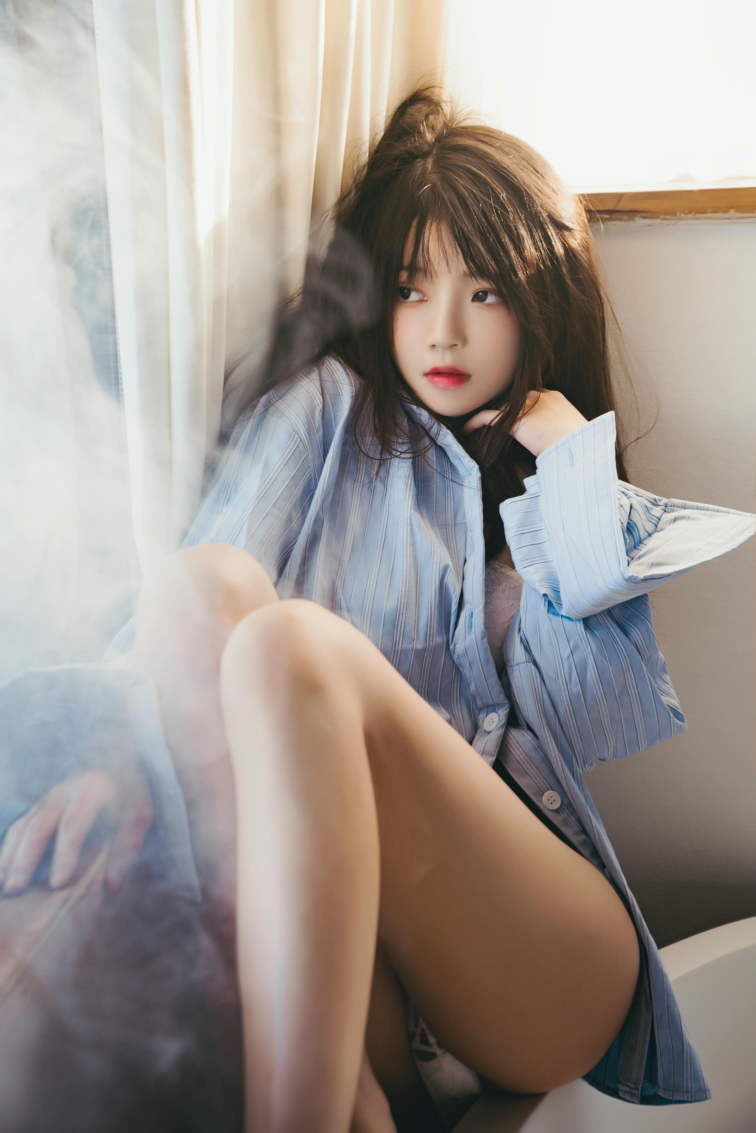 桜桃喵 NO.161 蓝衬衫 [44P1.10GB]_第2集