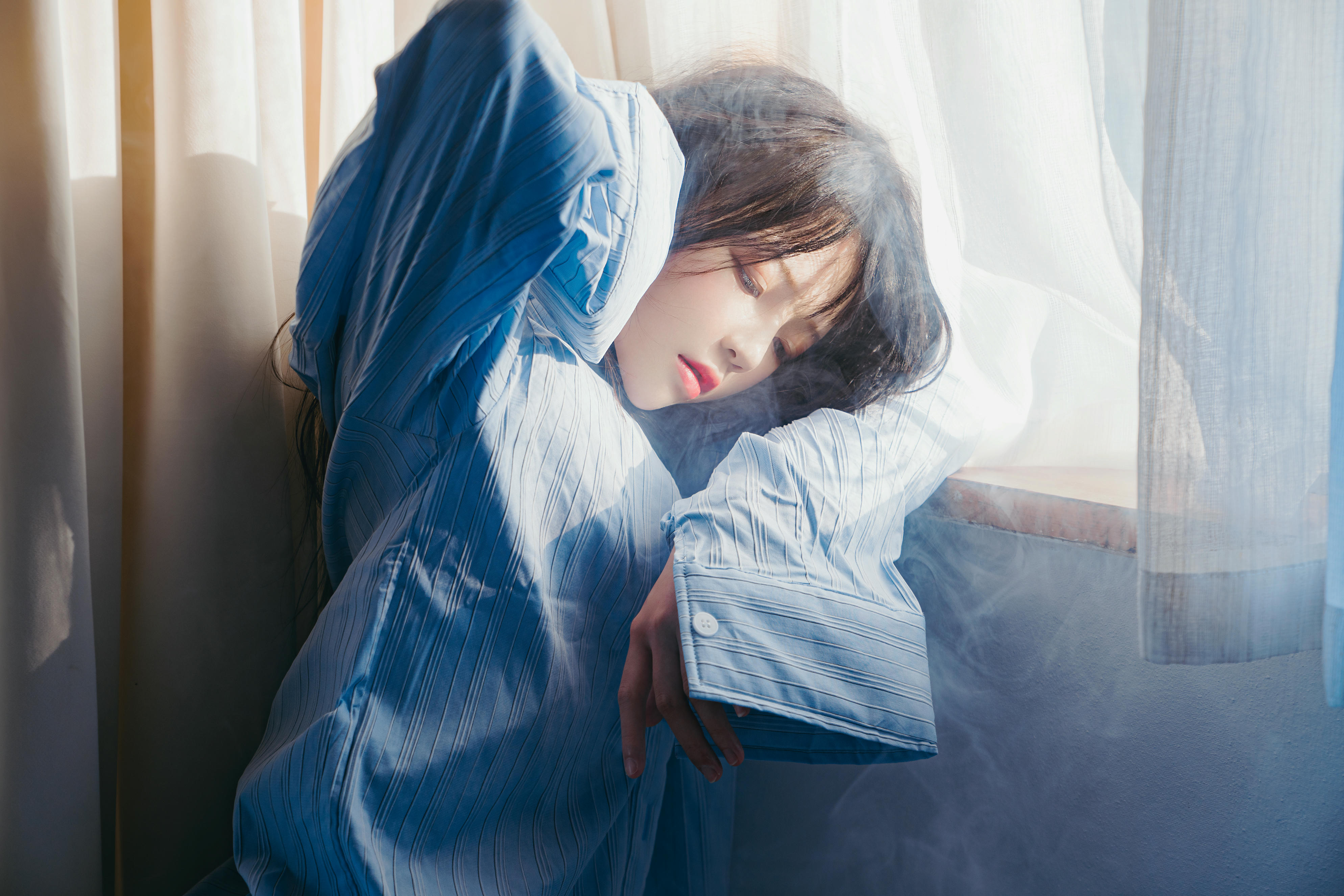 桜桃喵 NO.161 蓝衬衫 [44P1.10GB]_第2集