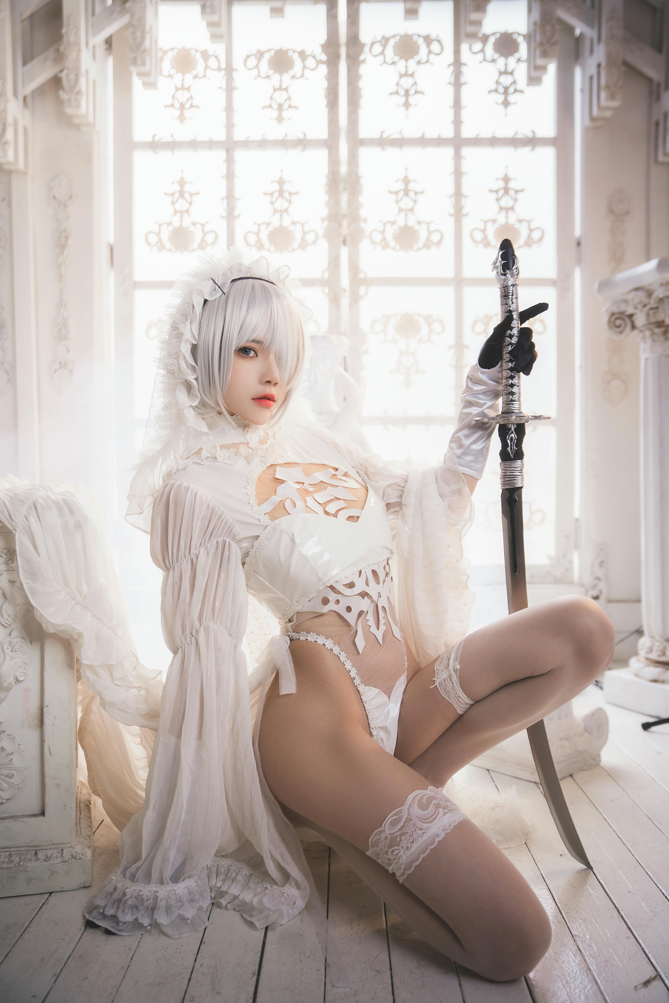 桜桃喵 NO.163 2b花嫁 [69P 1.52GB]_第1集