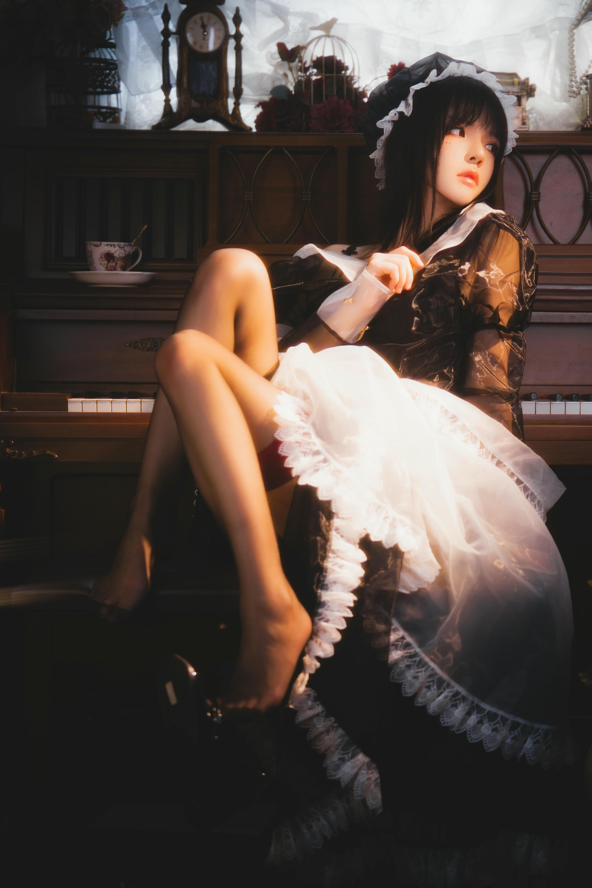 桜桃喵 NO.173 2023年12月 透明女仆 [46P2V 2.6GB]_第3集