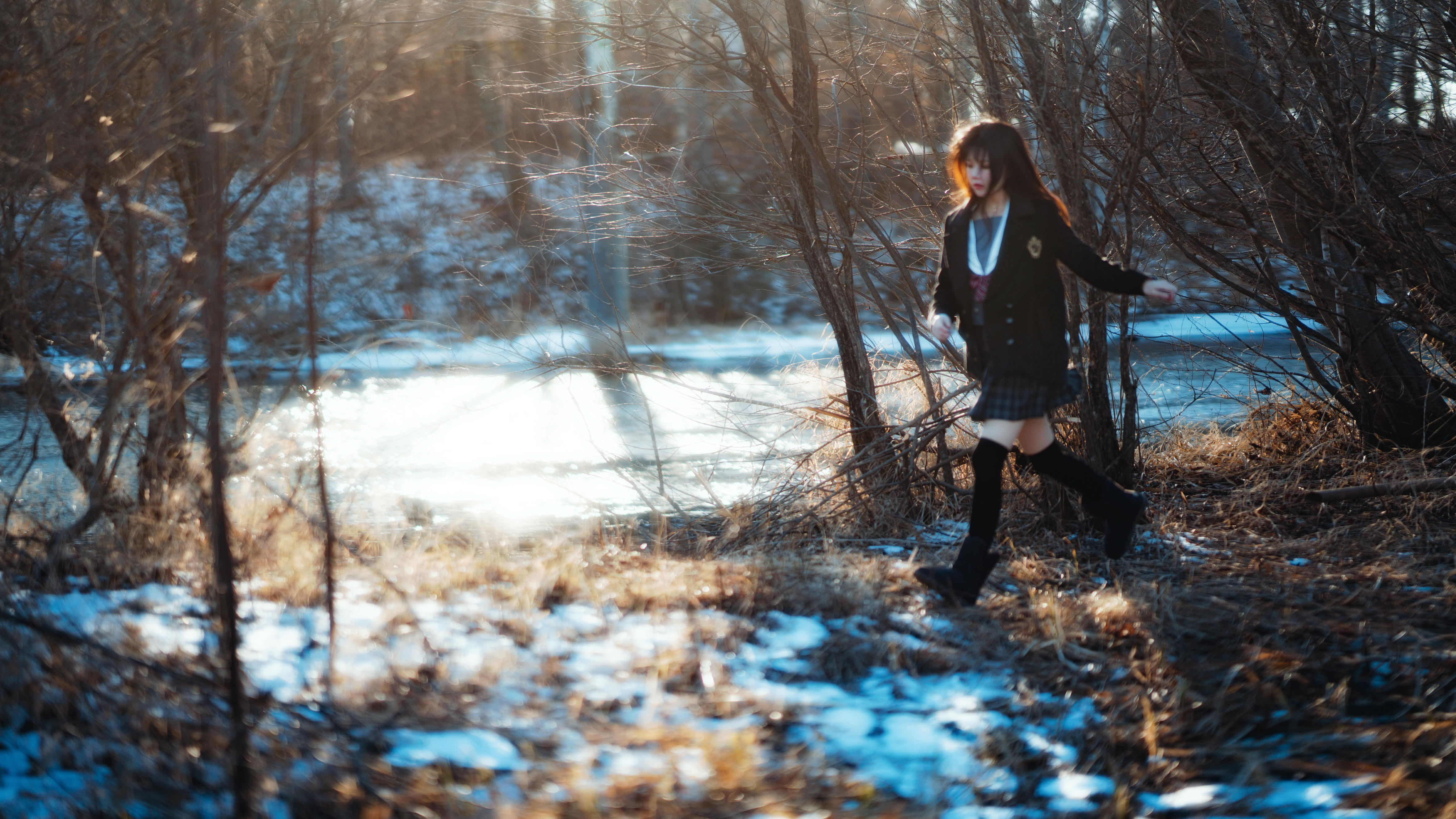 桜桃喵 NO.174 2023年12月 雾凇+融雪 [24P 688MB]-融雪_第1集