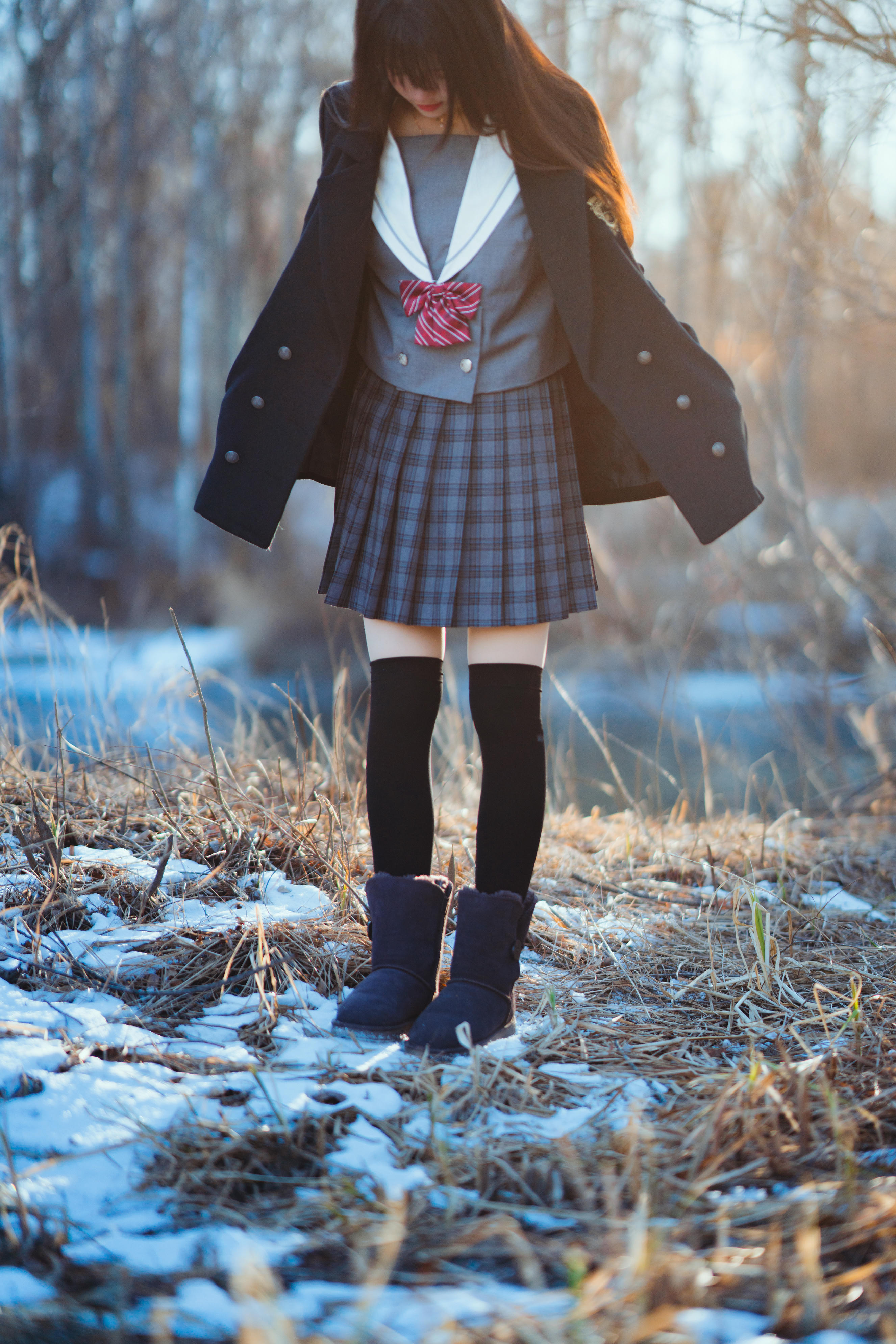 桜桃喵 NO.174 2023年12月 雾凇+融雪 [24P 688MB]-融雪_第1集