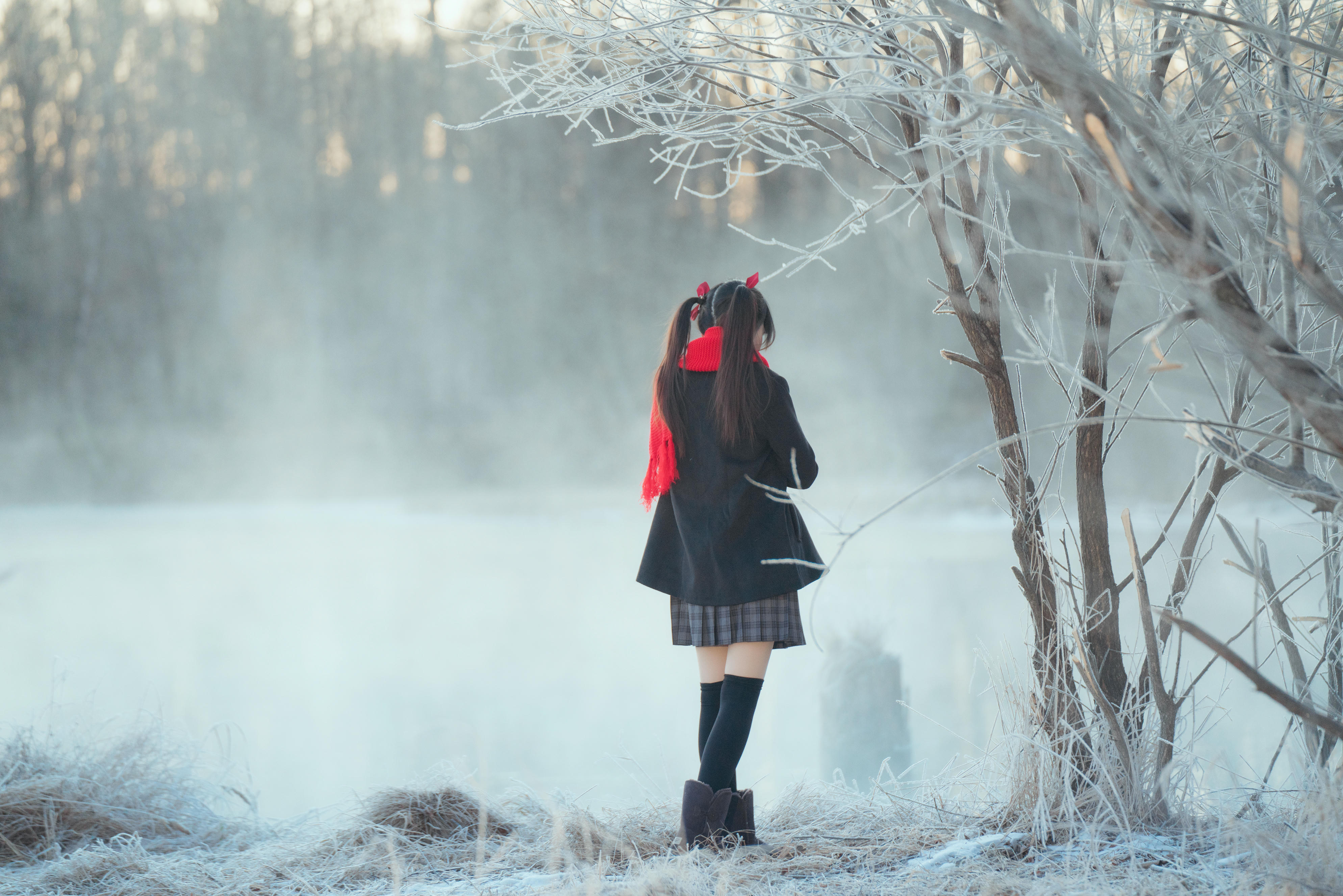 桜桃喵 NO.174 2023年12月 雾凇+融雪 [24P 688MB]-雾凇_第1集