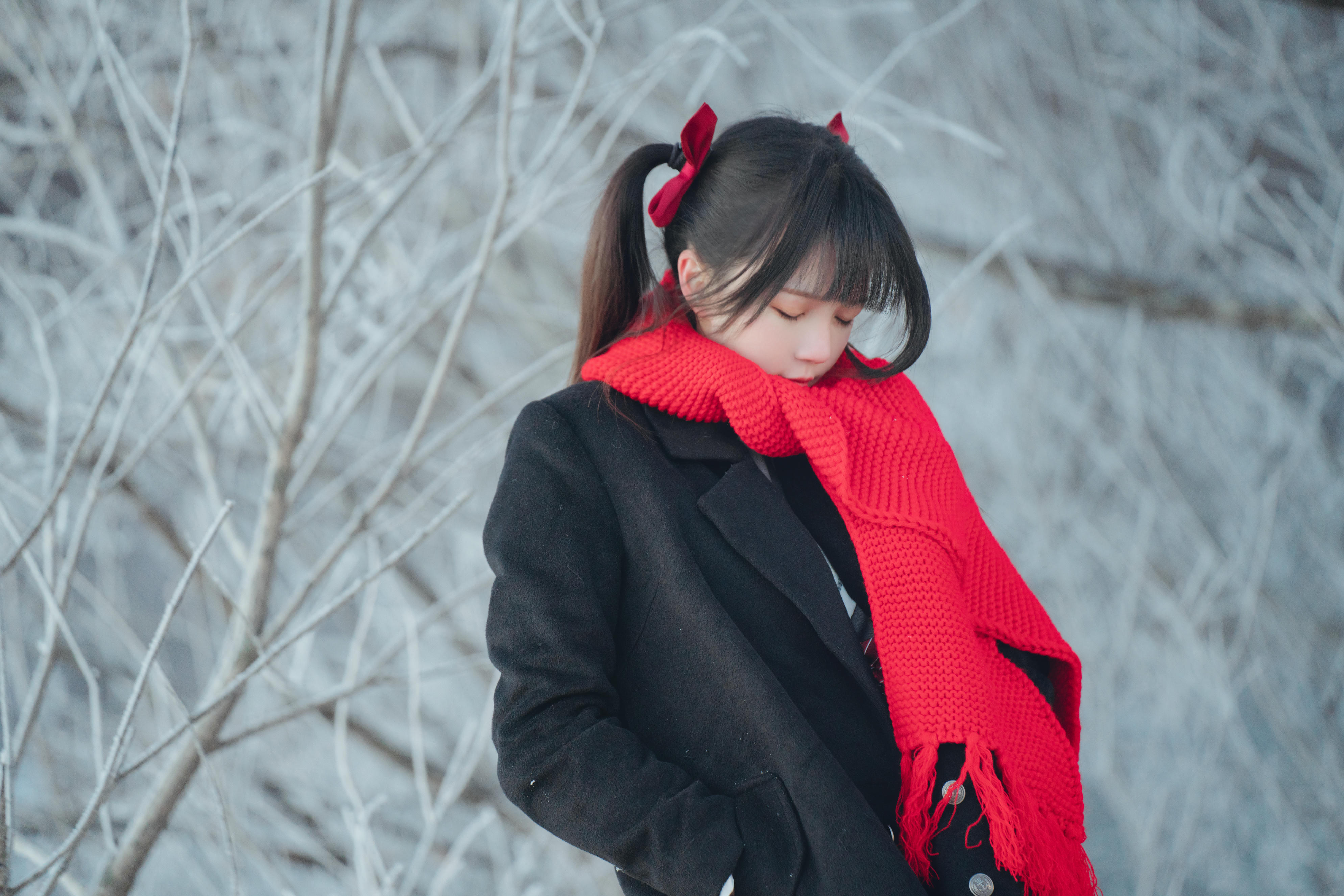 桜桃喵 NO.174 2023年12月 雾凇+融雪 [24P 688MB]-雾凇_第1集