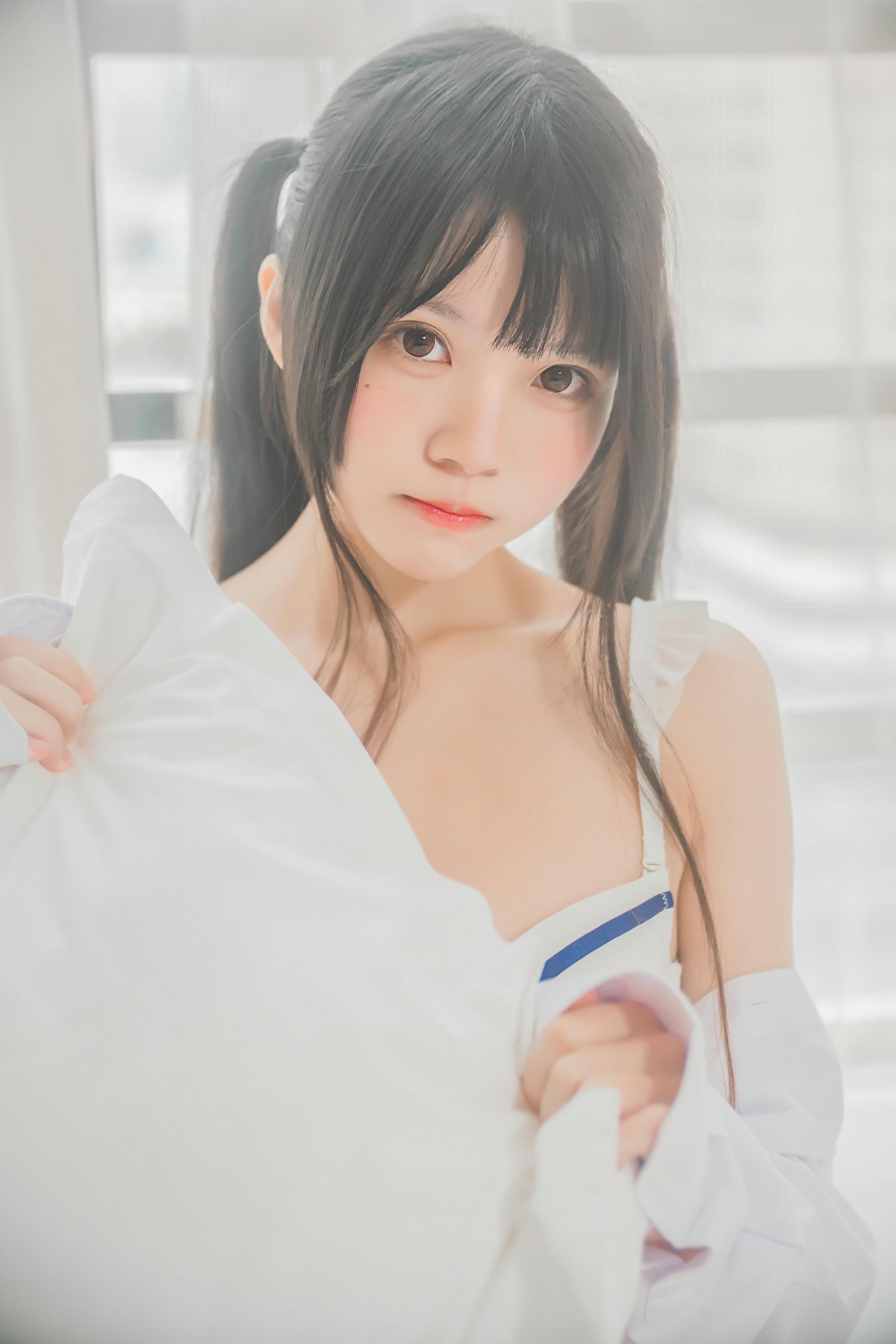 桜桃喵 NO.001 白衬衫双马尾 [47P-345MB]_第1集