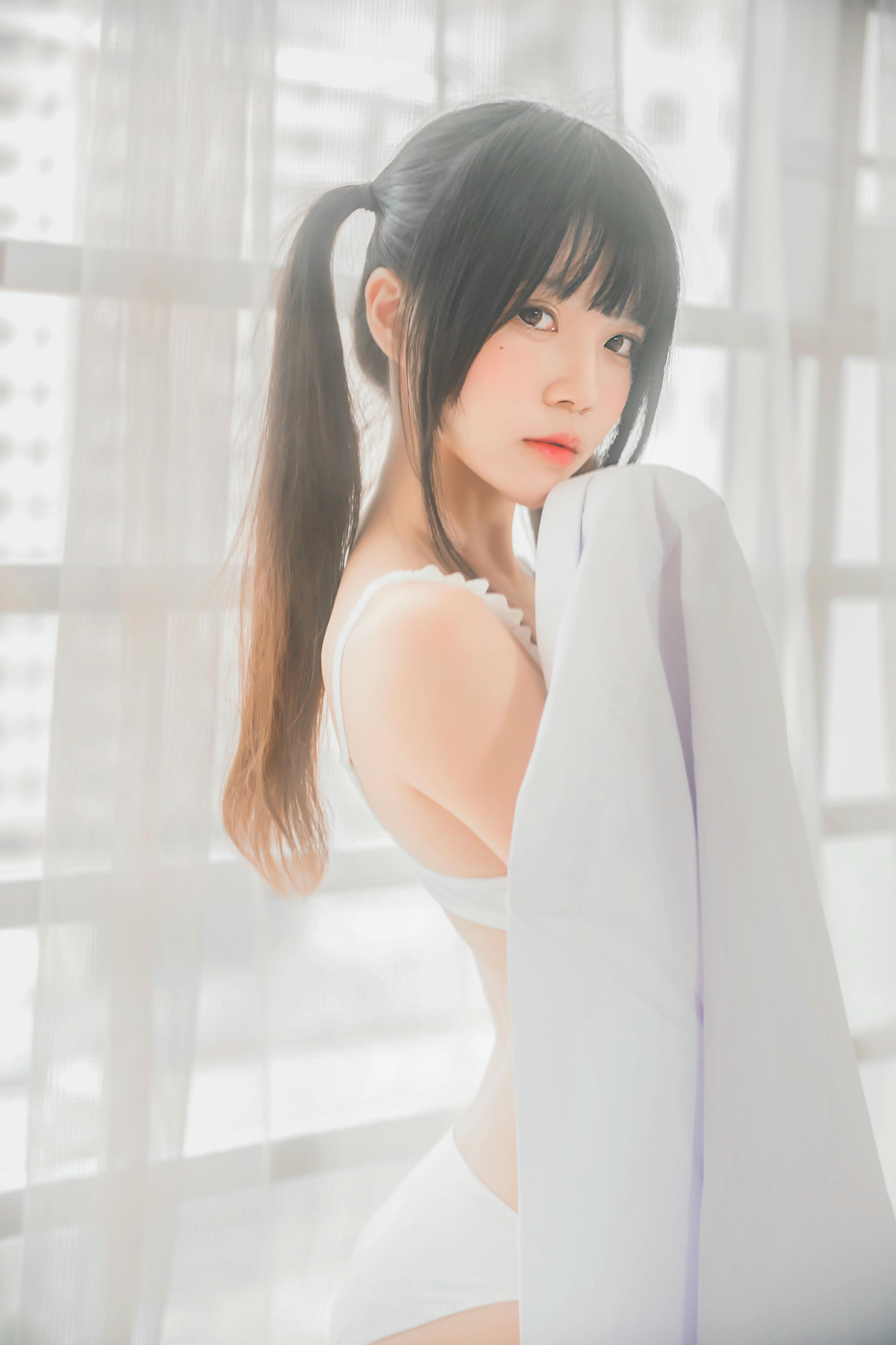 桜桃喵 NO.001 白衬衫双马尾 [47P-345MB]_第2集