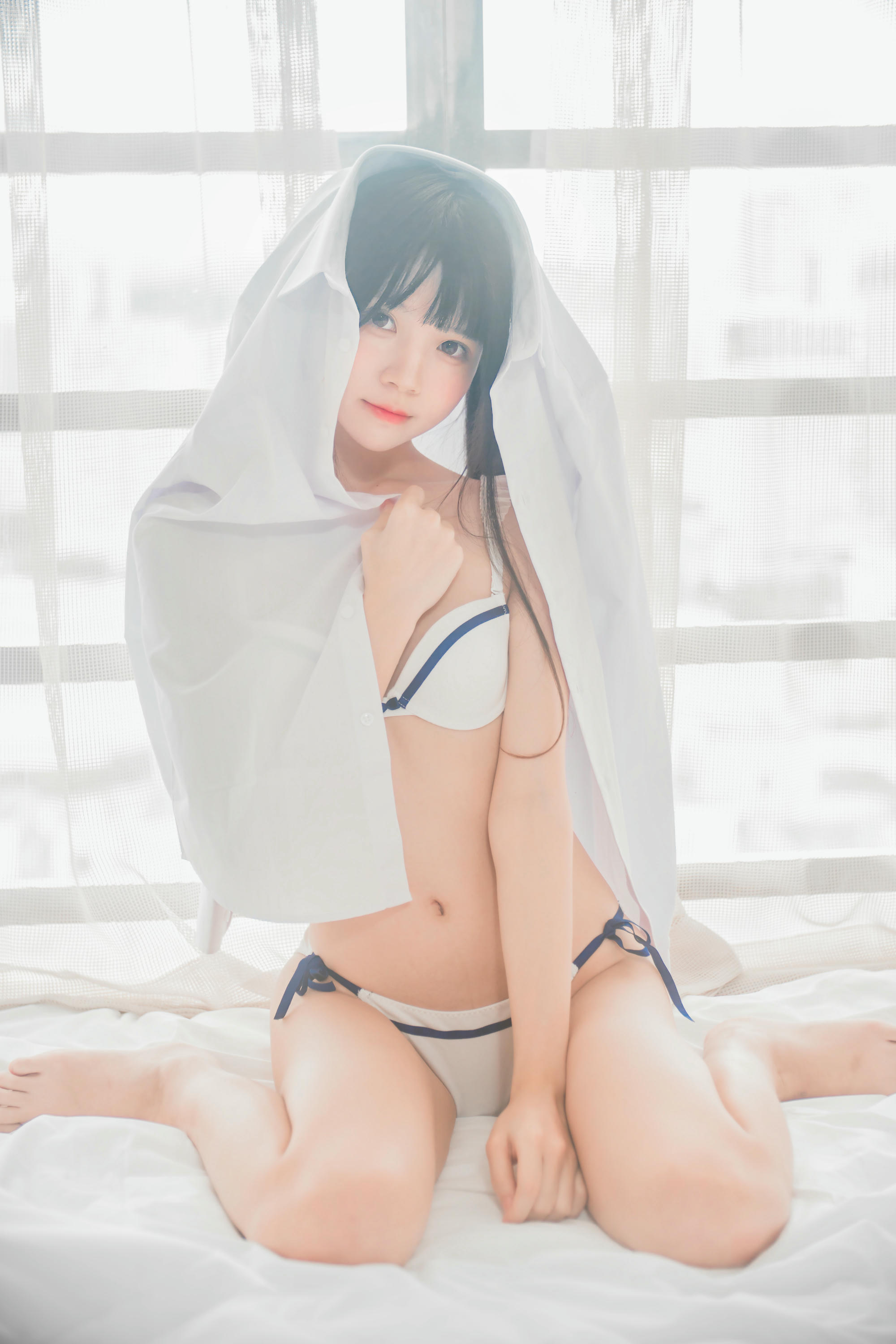 桜桃喵 NO.001 白衬衫双马尾 [47P-345MB]_第3集