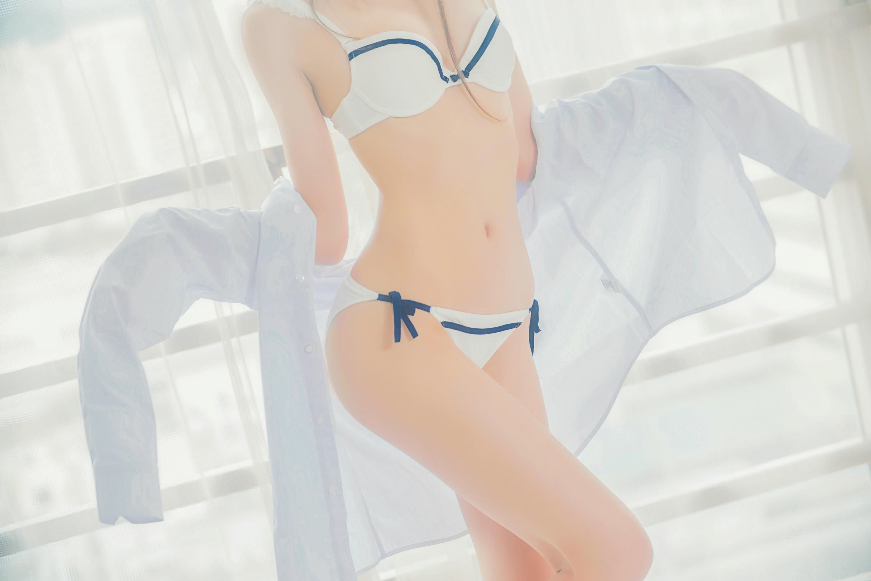 桜桃喵 NO.001 白衬衫双马尾 [47P-345MB]_第1集