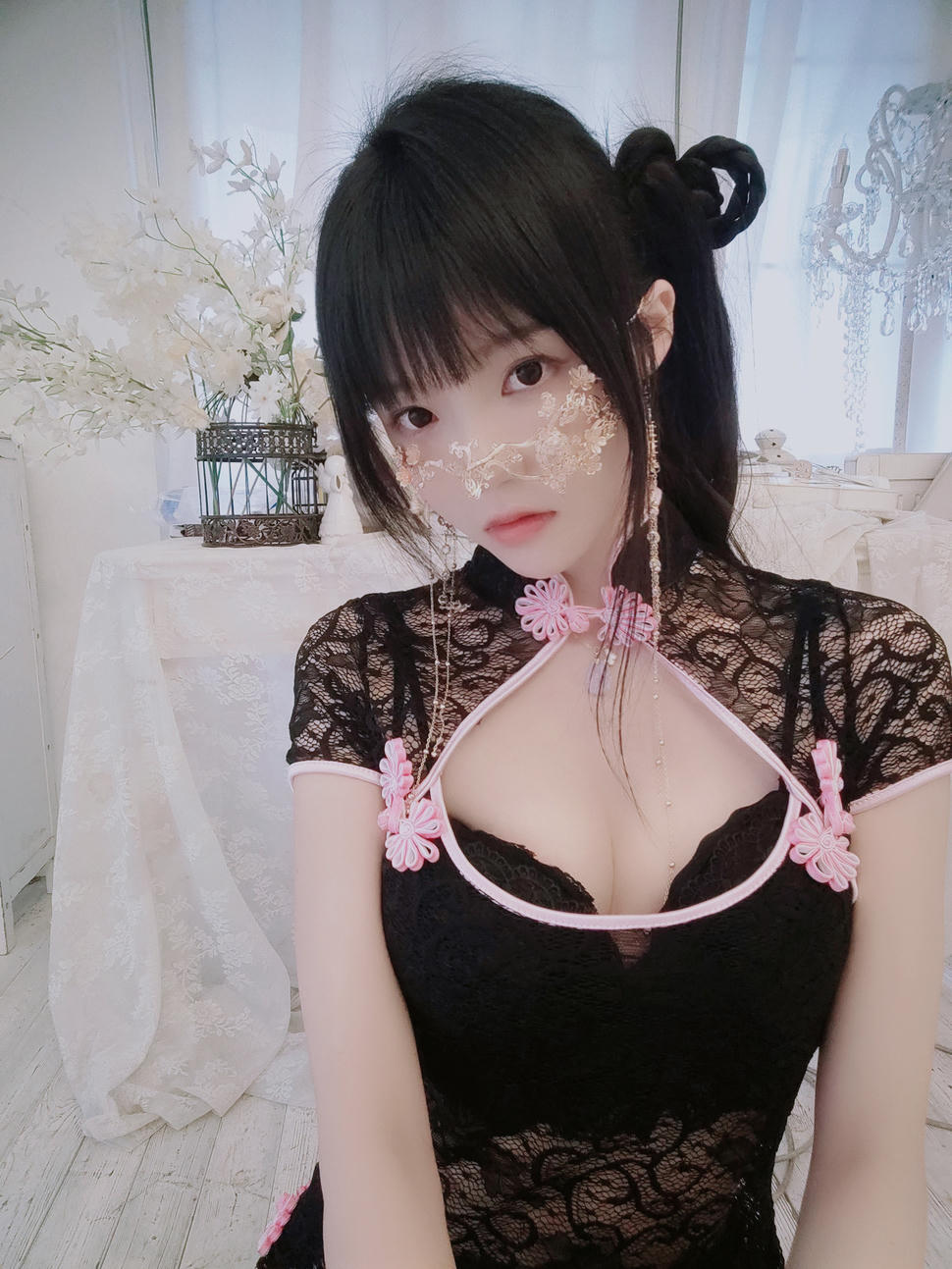 桜桃喵 NO.177 蕾丝旗袍 [20P 118MB]_第1集