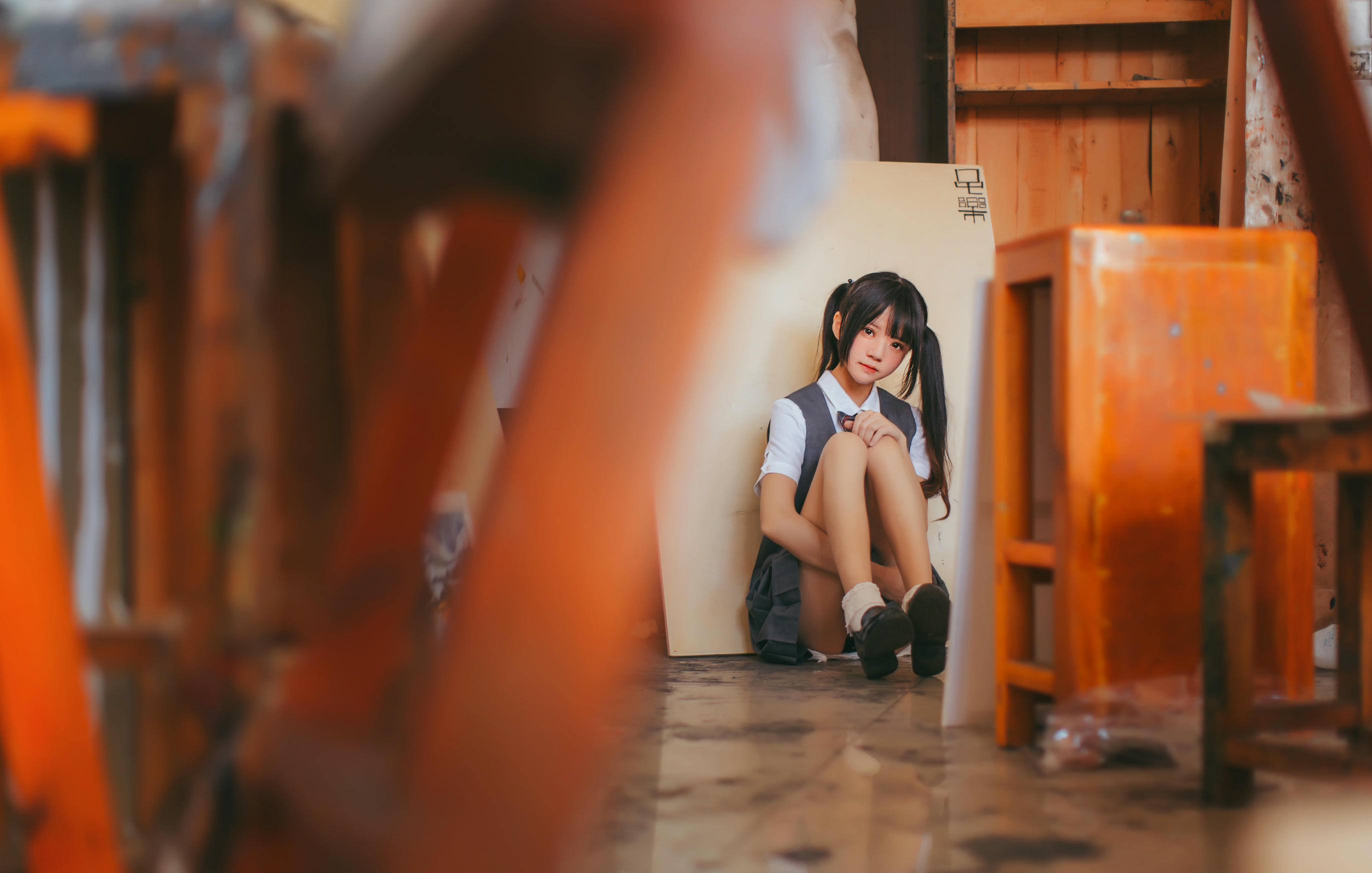 桜桃喵 NO.020 画室少女 [17P-176MB]_第1集