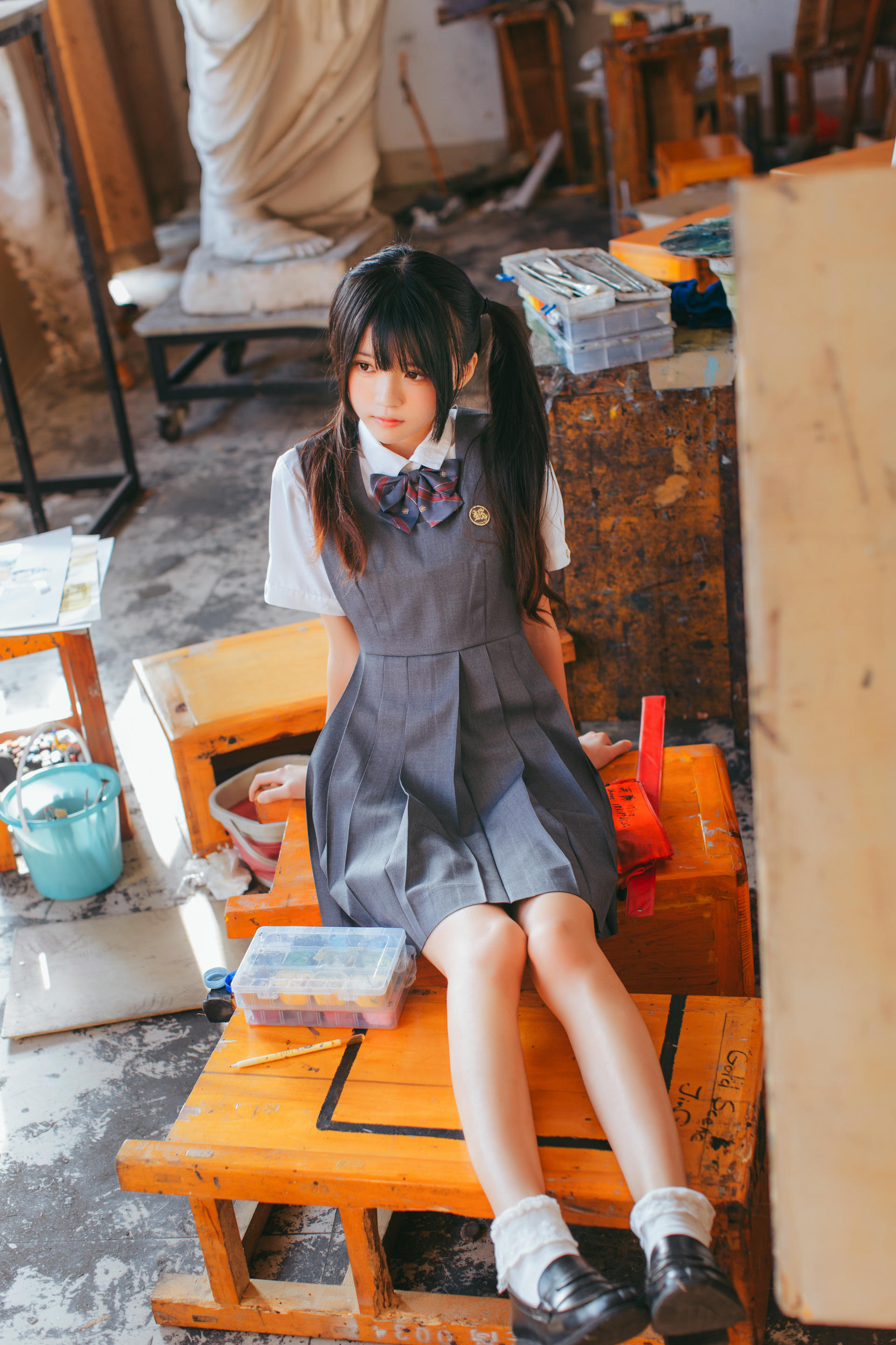 桜桃喵 NO.020 画室少女 [17P-176MB]_第1集