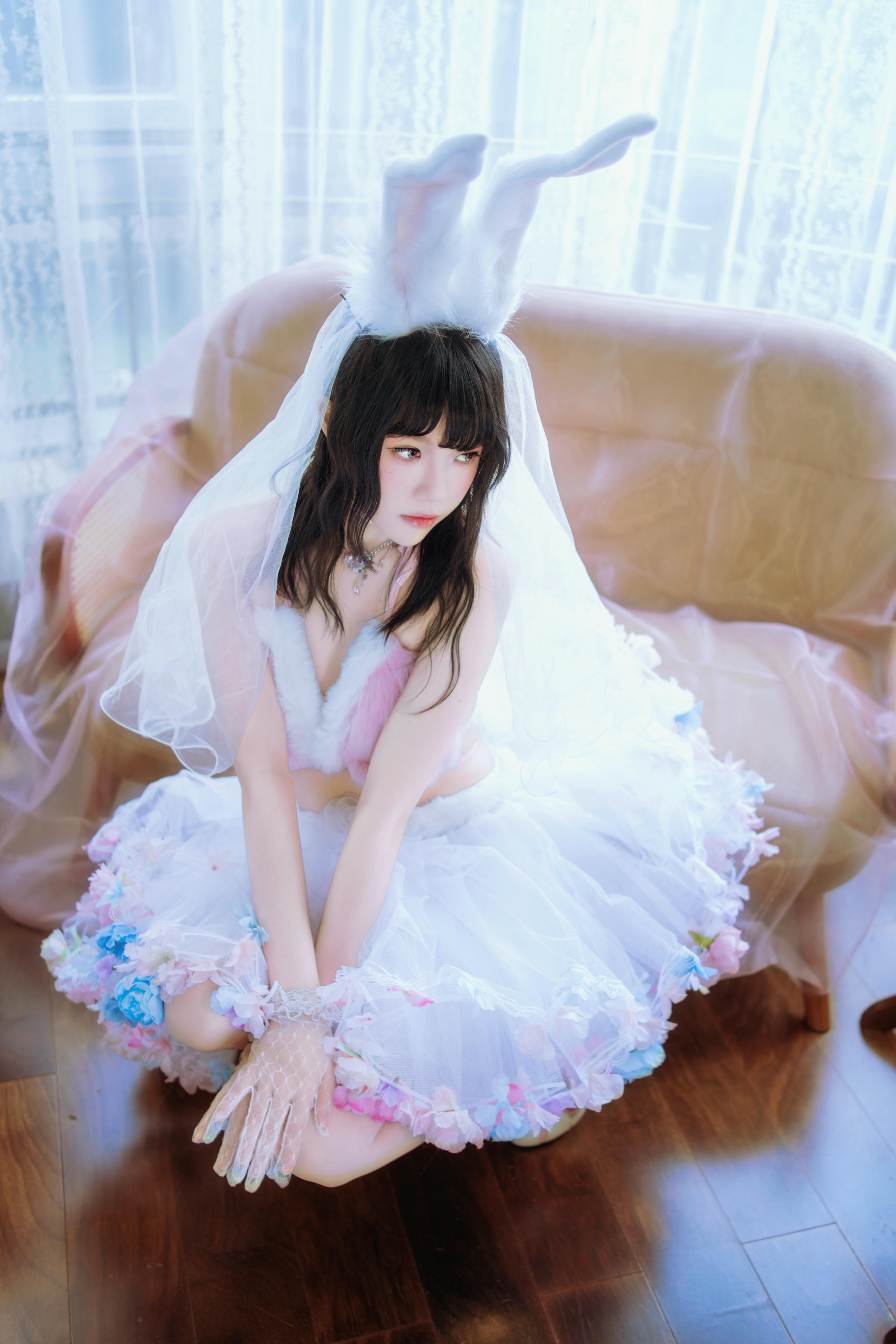 桜桃喵 NO.188 花嫁兔 [54P2V 929MB]_第1集