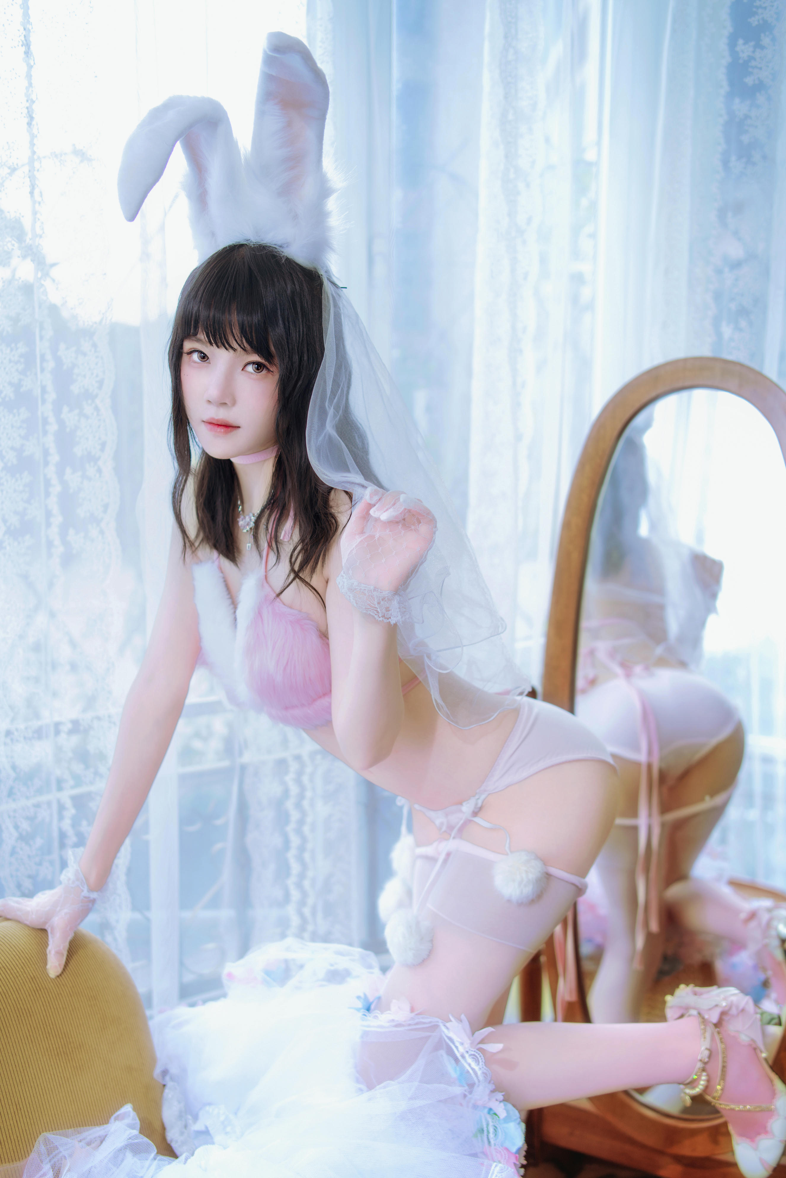 桜桃喵 NO.188 花嫁兔 [54P2V 929MB]_第1集