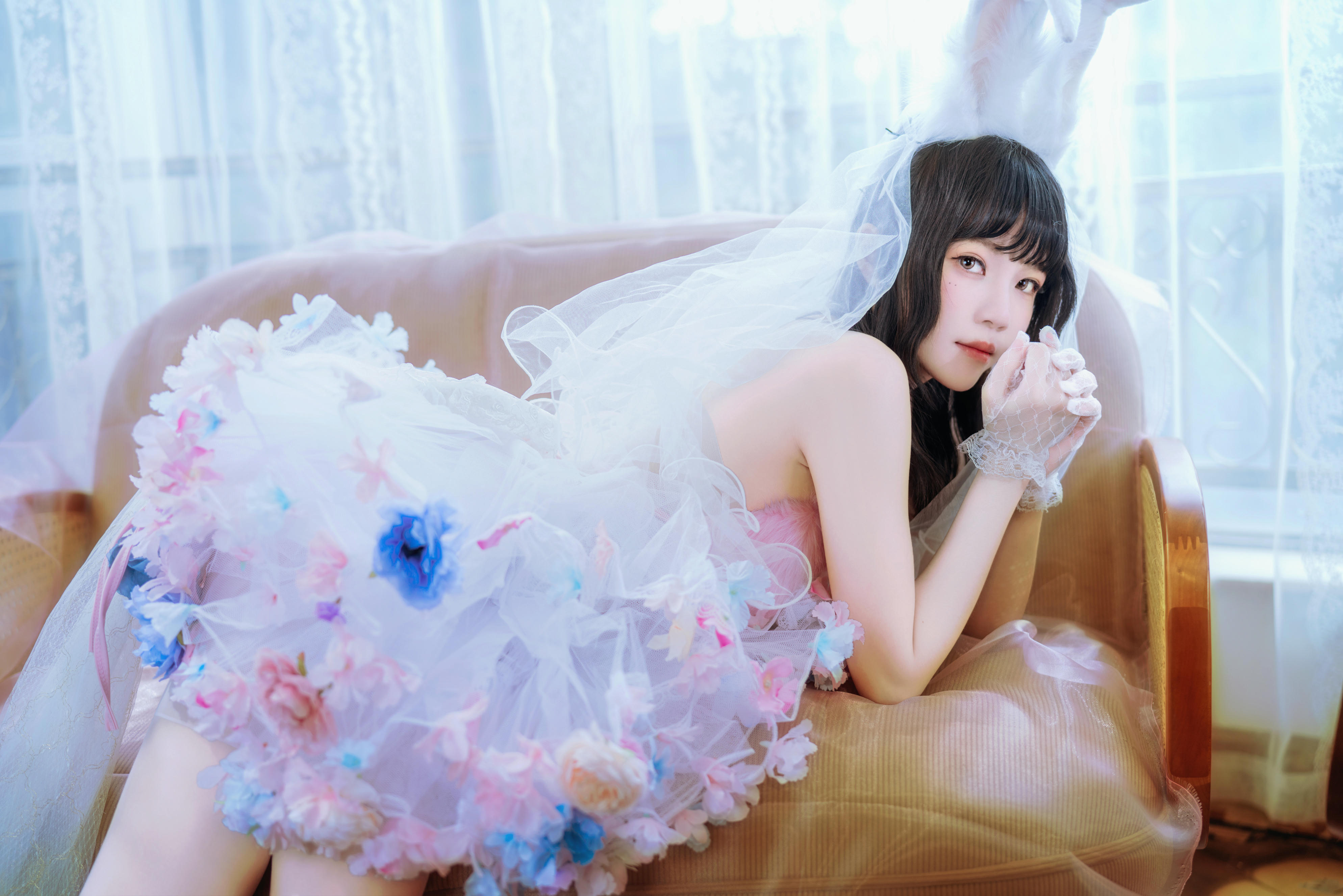 桜桃喵 NO.188 花嫁兔 [54P2V 929MB]_第1集