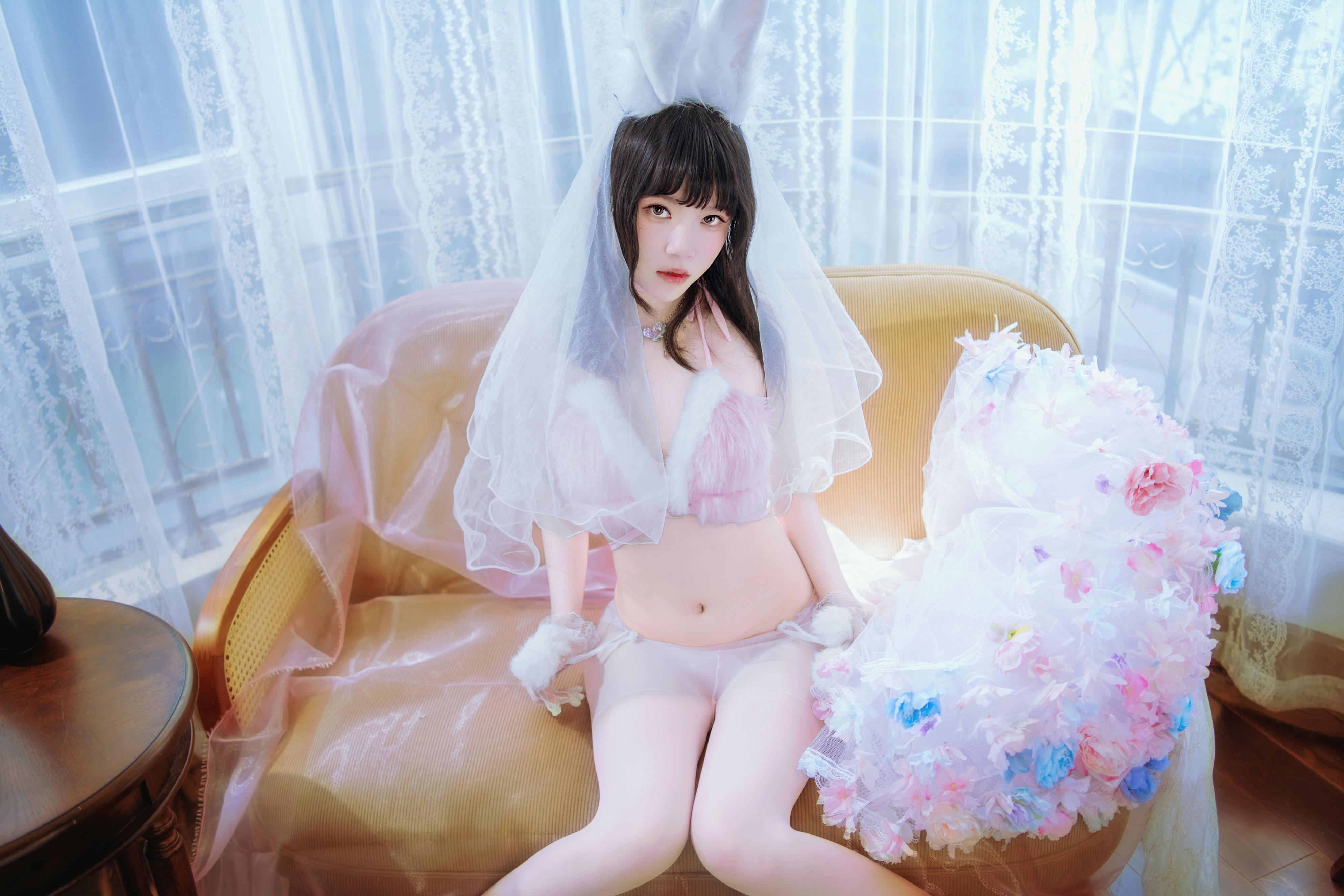 桜桃喵 NO.188 花嫁兔 [54P2V 929MB]_第1集