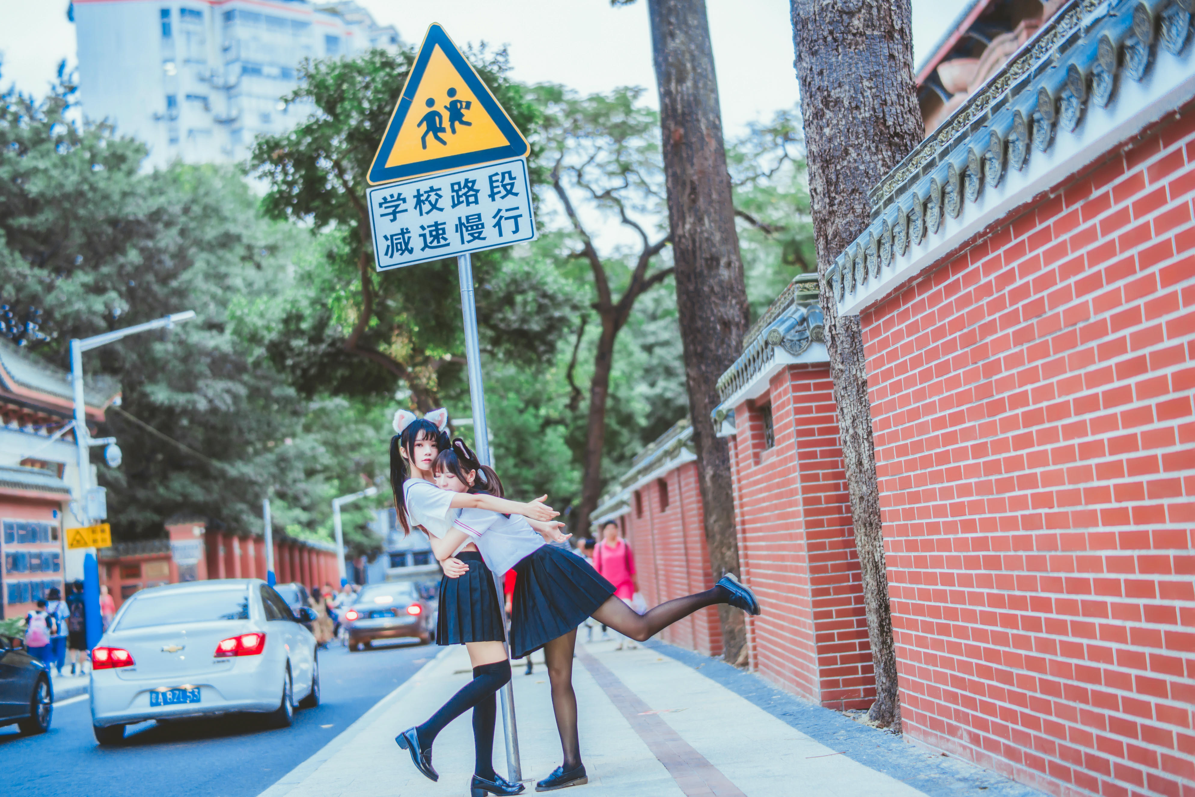 桜桃喵 NO.022 &疯猫ss JK百合2 [33P-393MB]_第2集