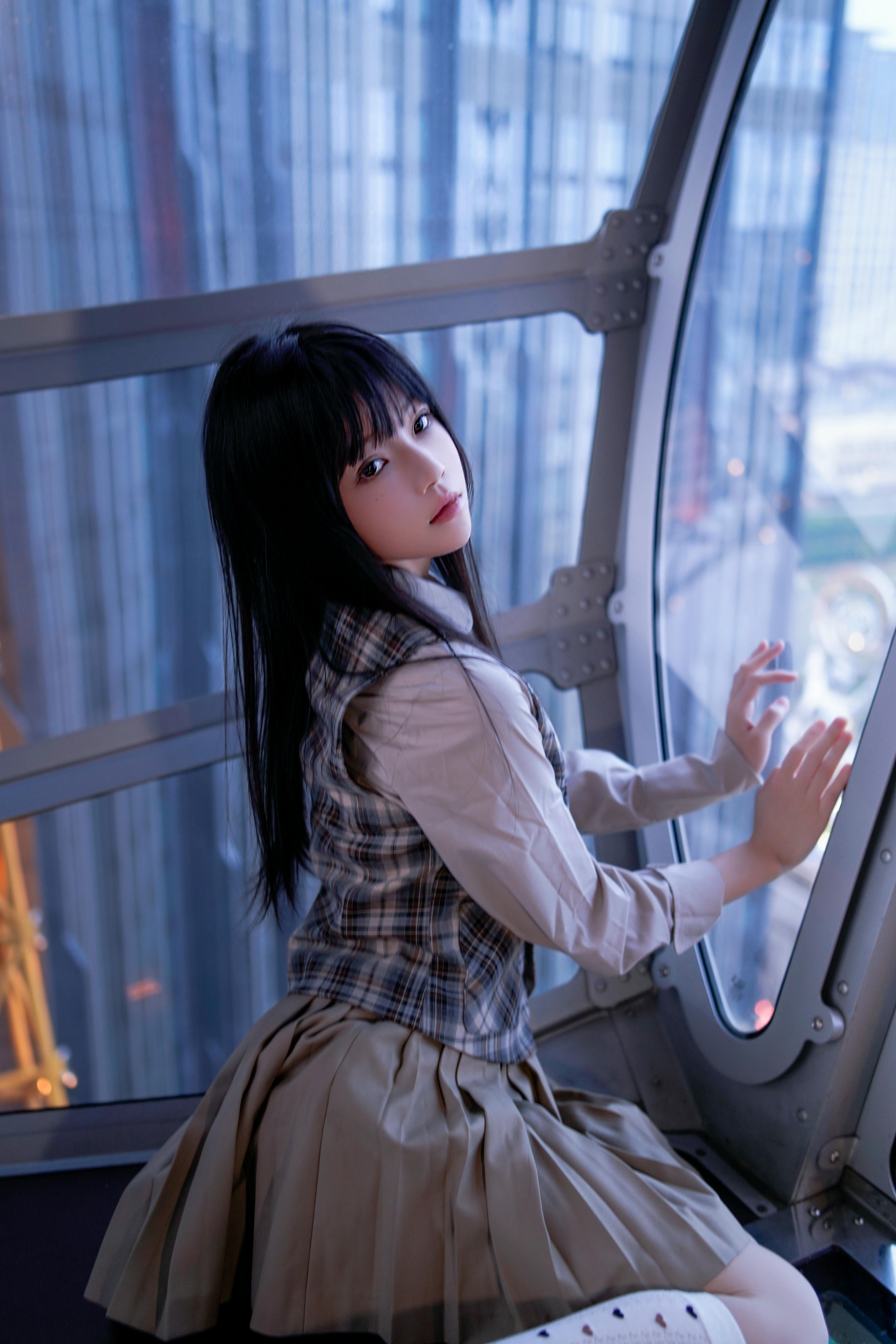 桜桃喵 NO.205 制服摩天轮 [27P-667MB]_第1集