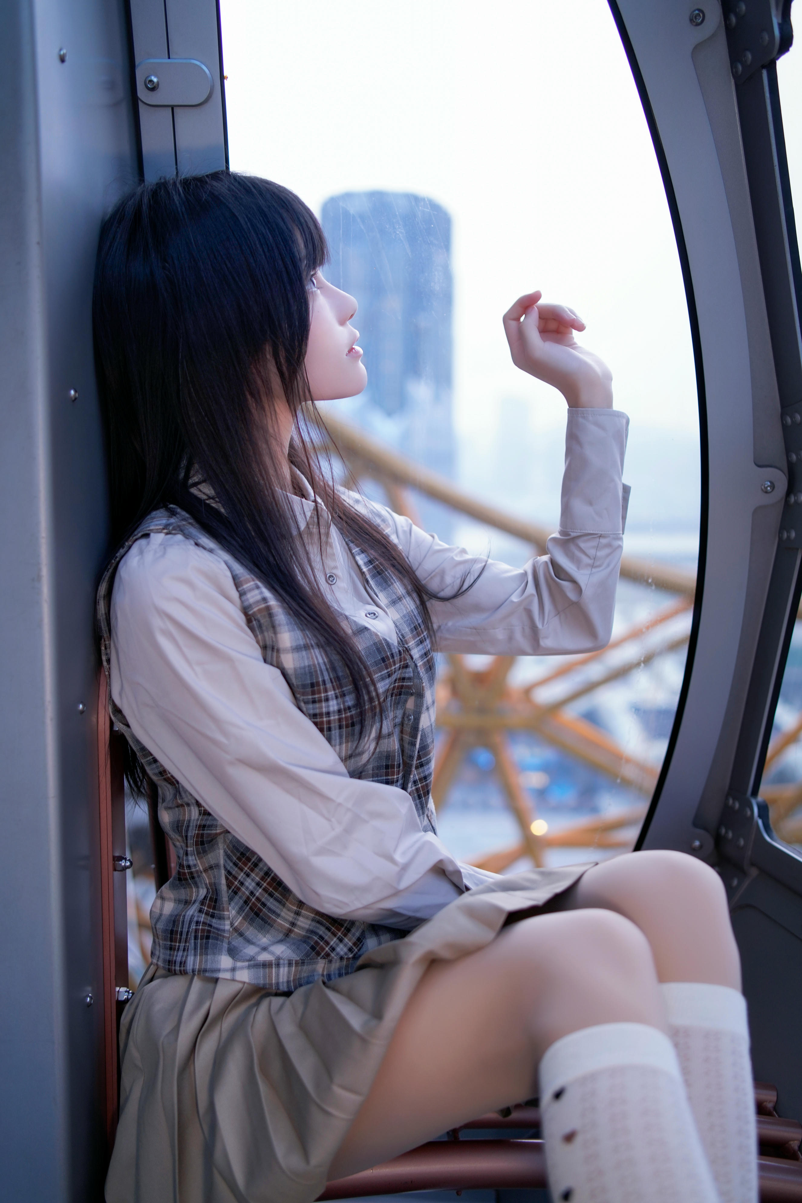 桜桃喵 NO.205 制服摩天轮 [27P-667MB]_第1集