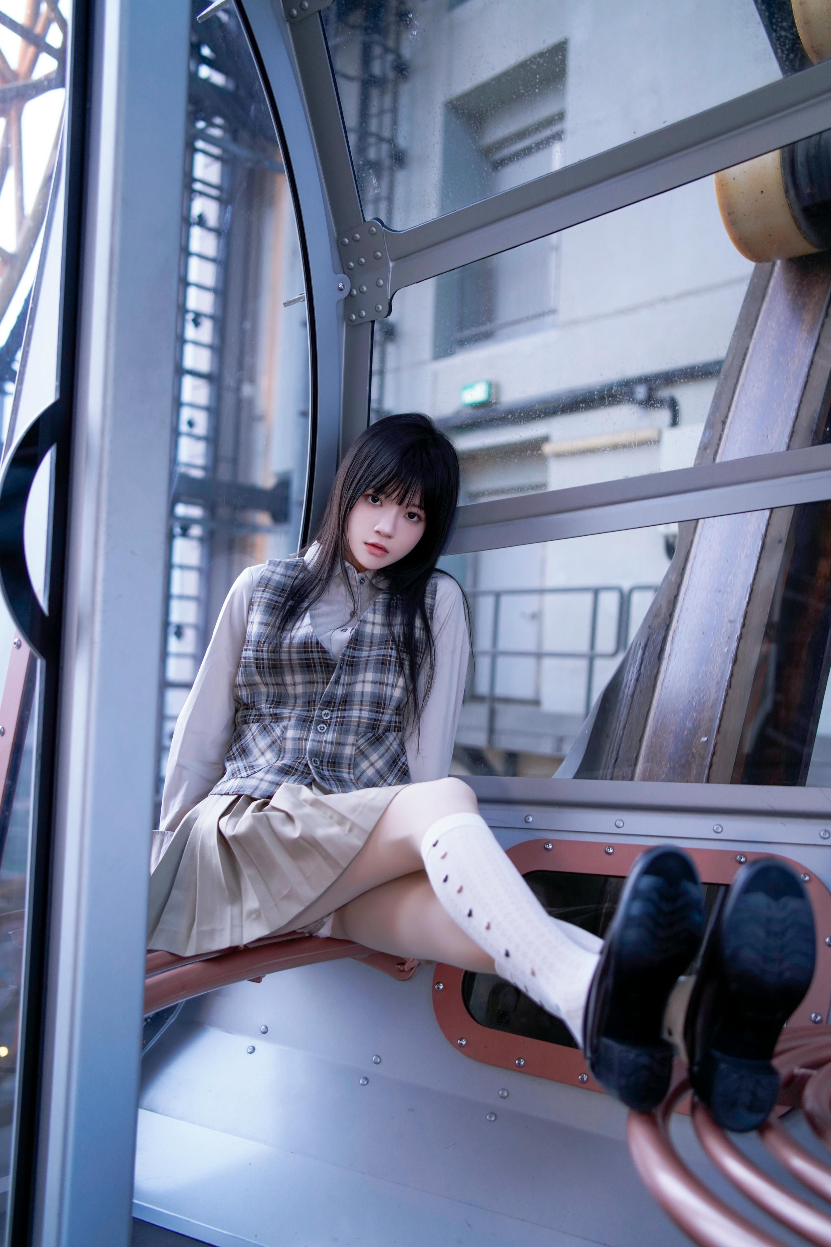 桜桃喵 NO.205 制服摩天轮 [27P-667MB]_第1集