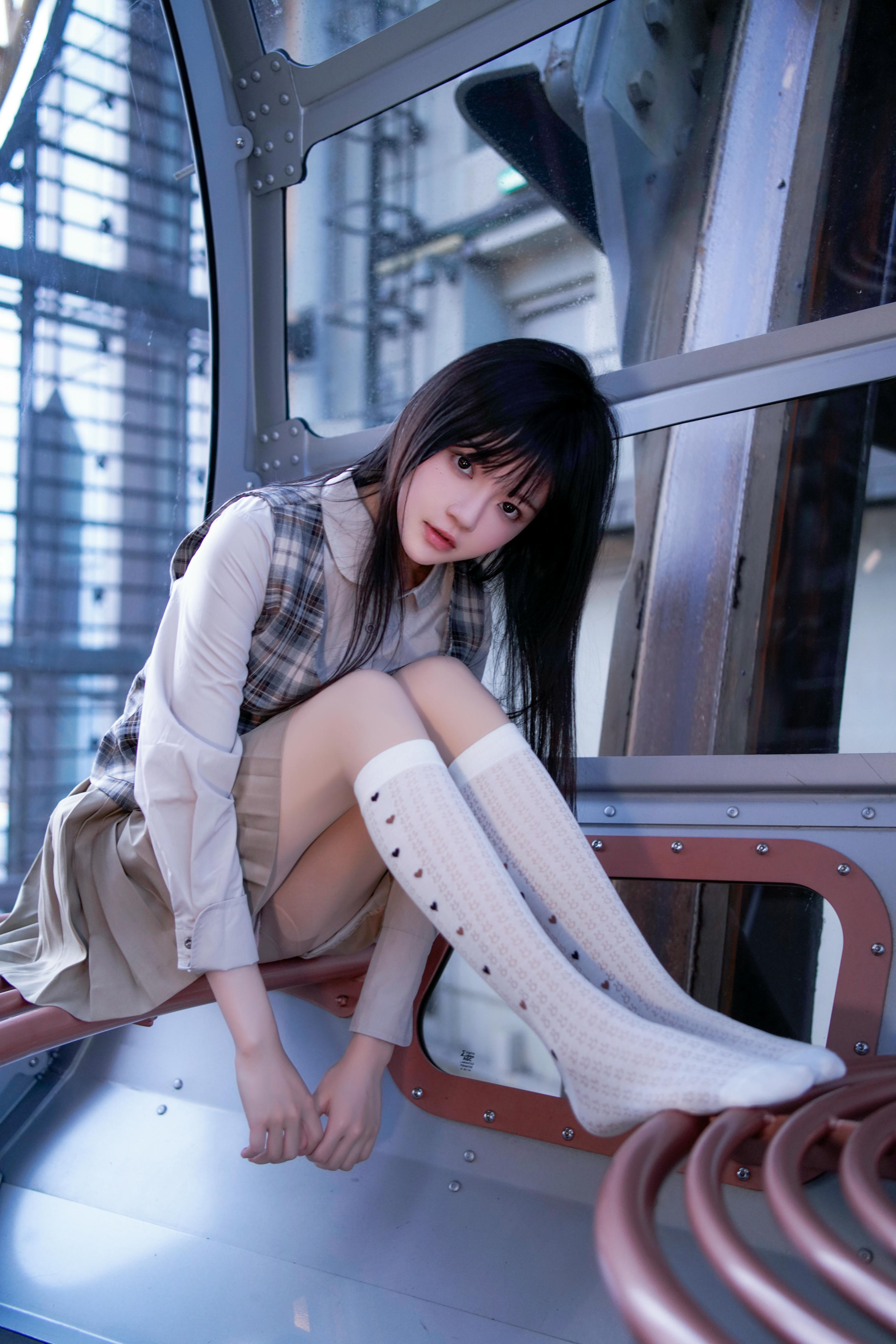 桜桃喵 NO.205 制服摩天轮 [27P-667MB]_第1集