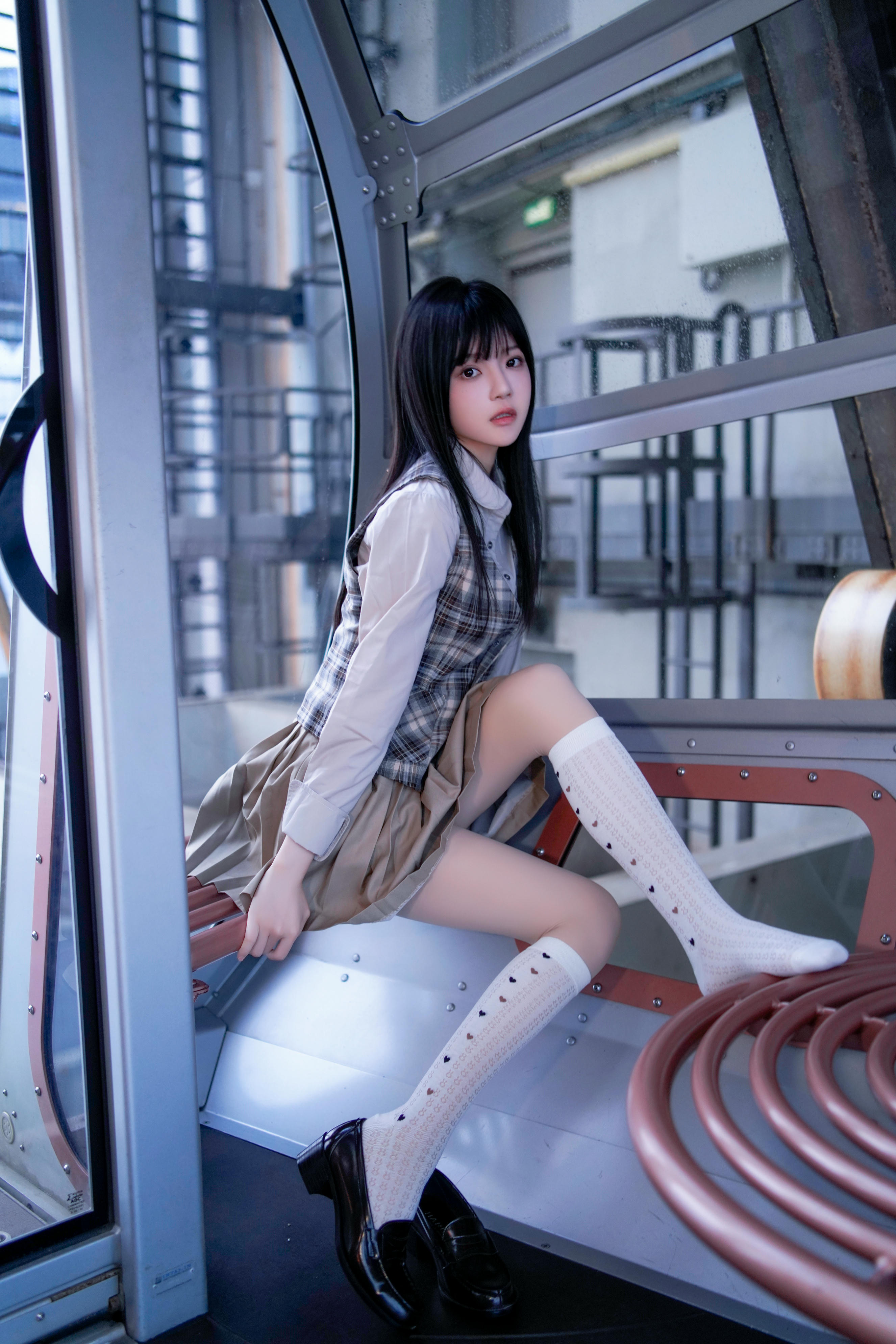 桜桃喵 NO.205 制服摩天轮 [27P-667MB]_第1集