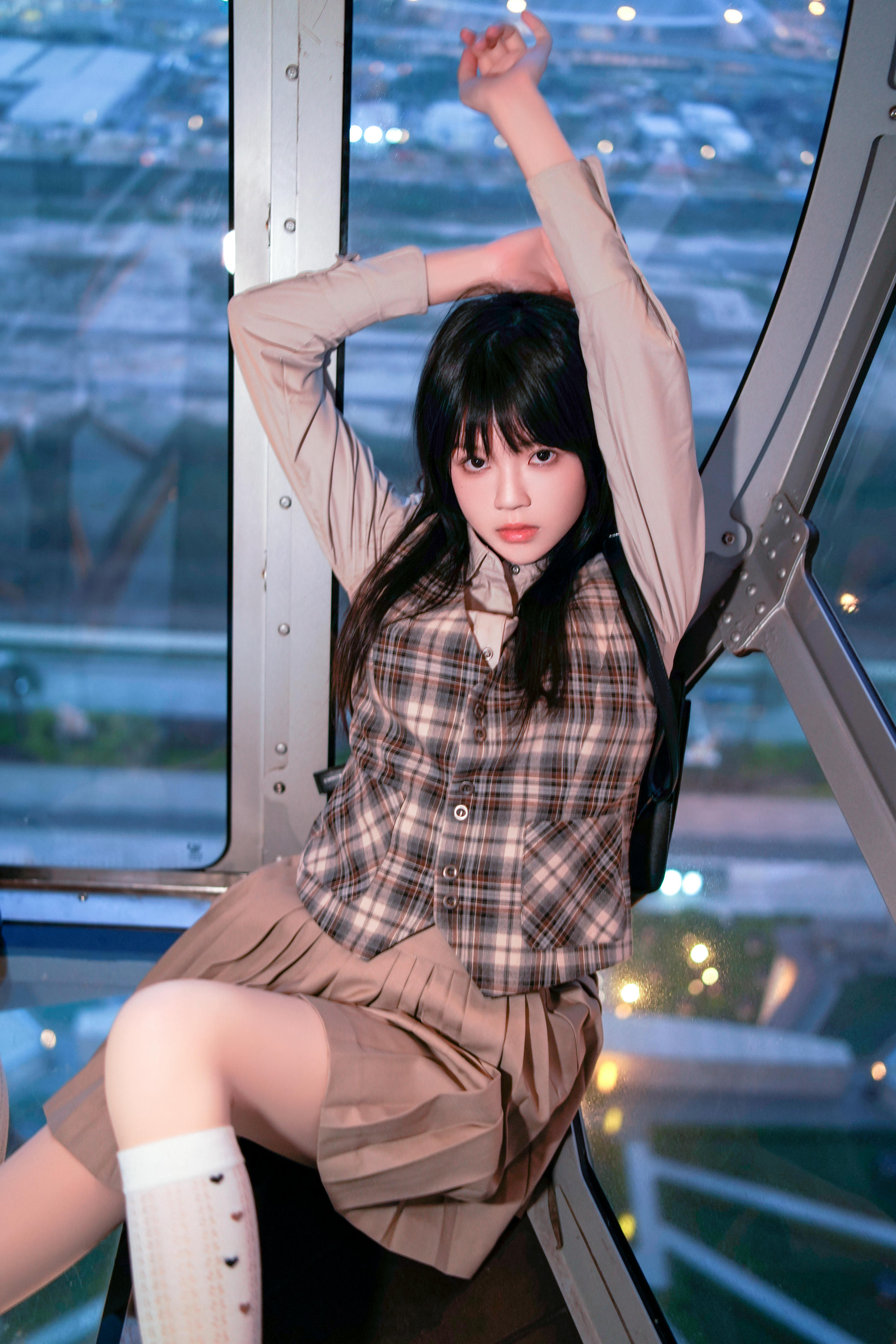 桜桃喵 NO.205 制服摩天轮 [27P-667MB]_第1集