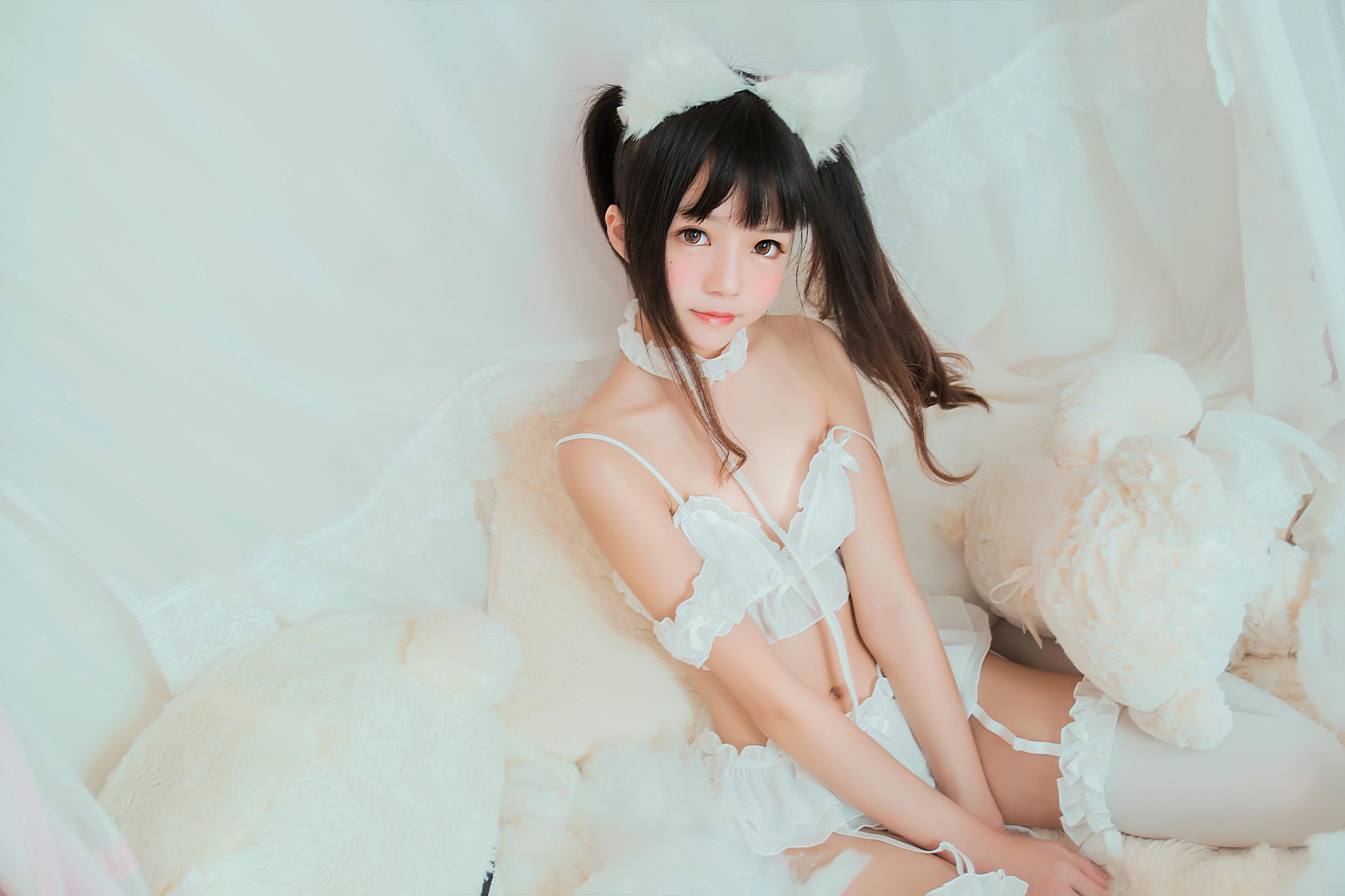 桜桃喵 NO.027 白猫 [32P-234MB]_第2集