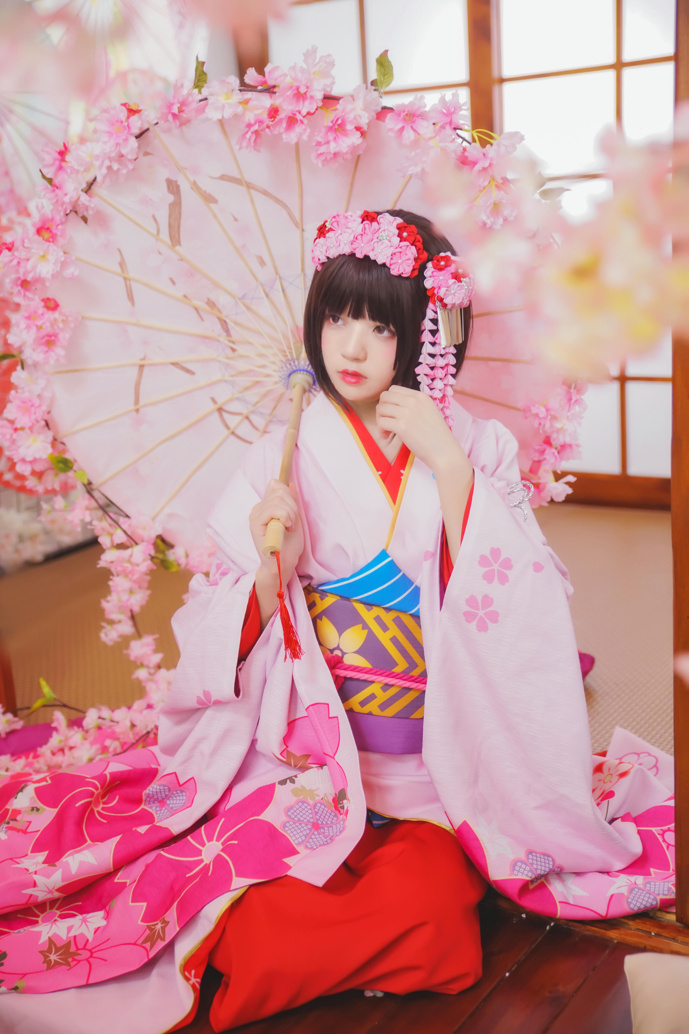 桜桃喵 NO.029 加藤惠 和服 [23P-368MB]_第1集