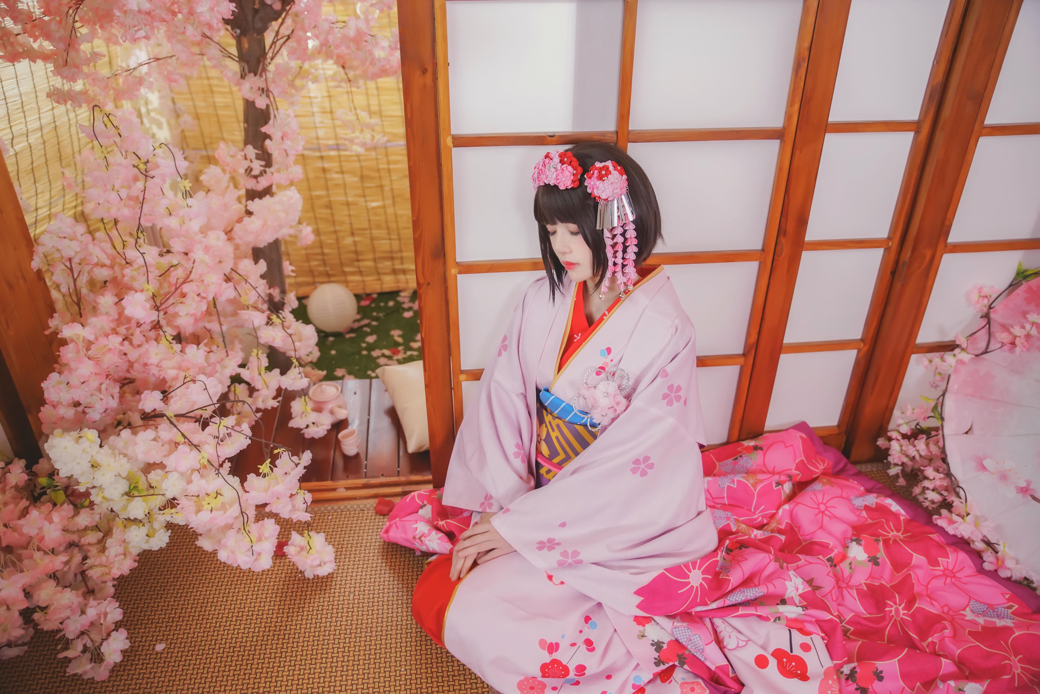 桜桃喵 NO.029 加藤惠 和服 [23P-368MB]_第1集