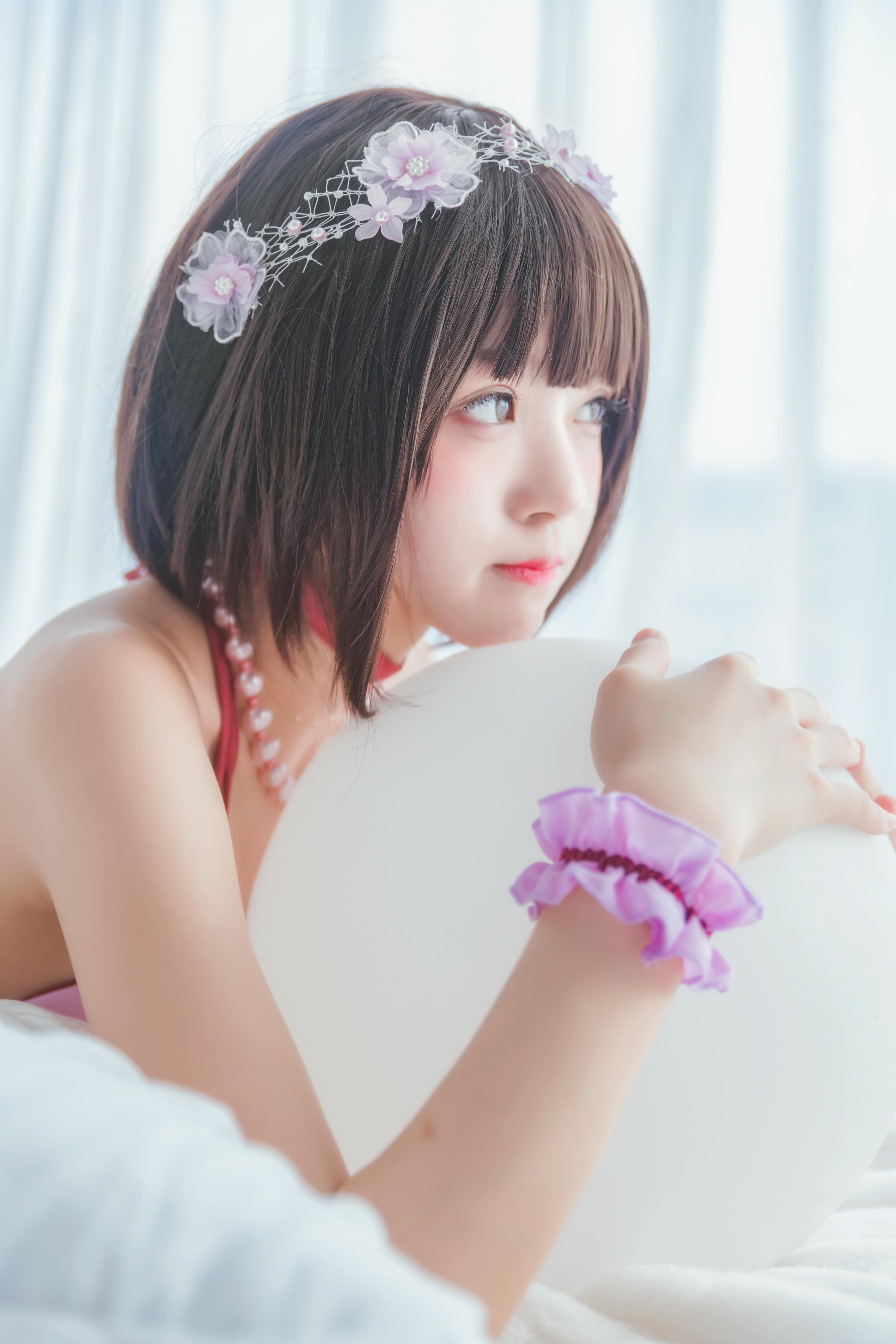 桜桃喵 NO.031 加藤惠 小睡裙 [38P-516MB]_第2集