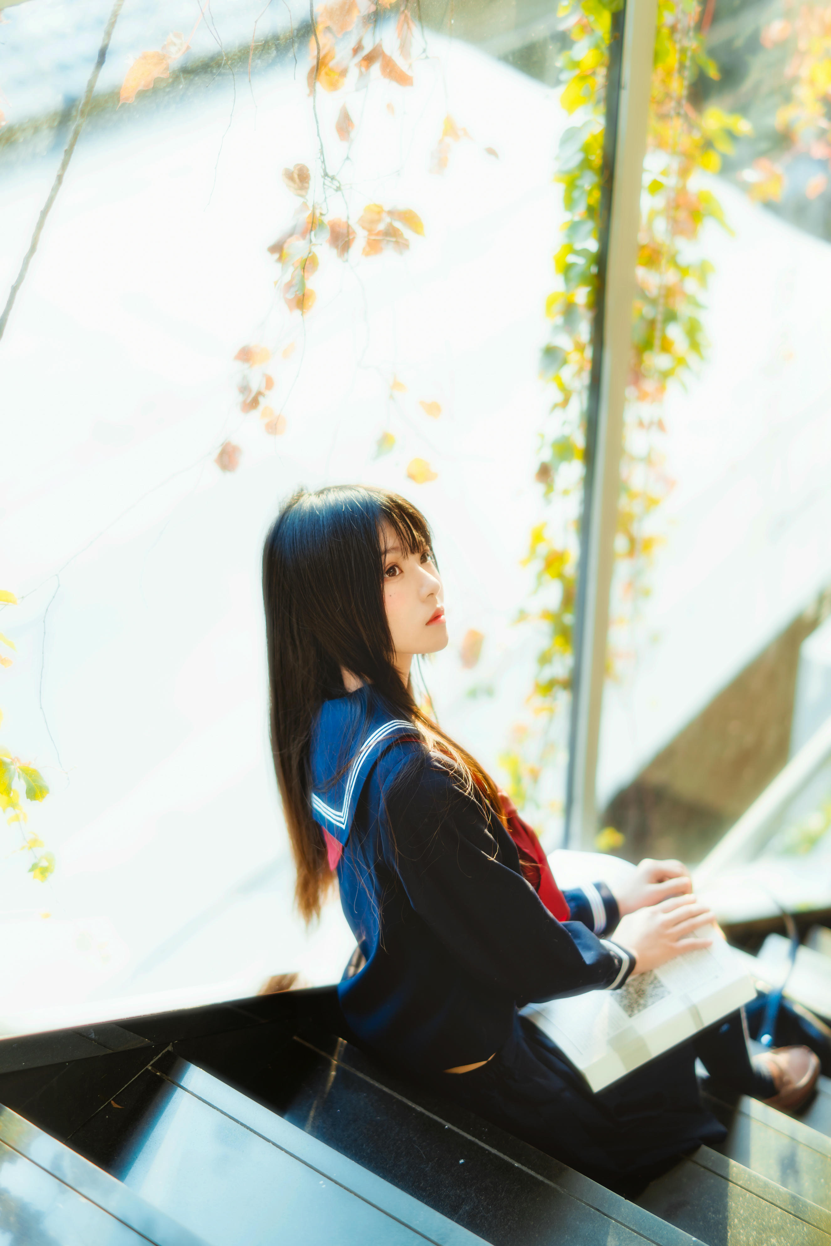 桜桃喵 NO.043 小小少女 黑色水手服 [50P-747MB]_第1集