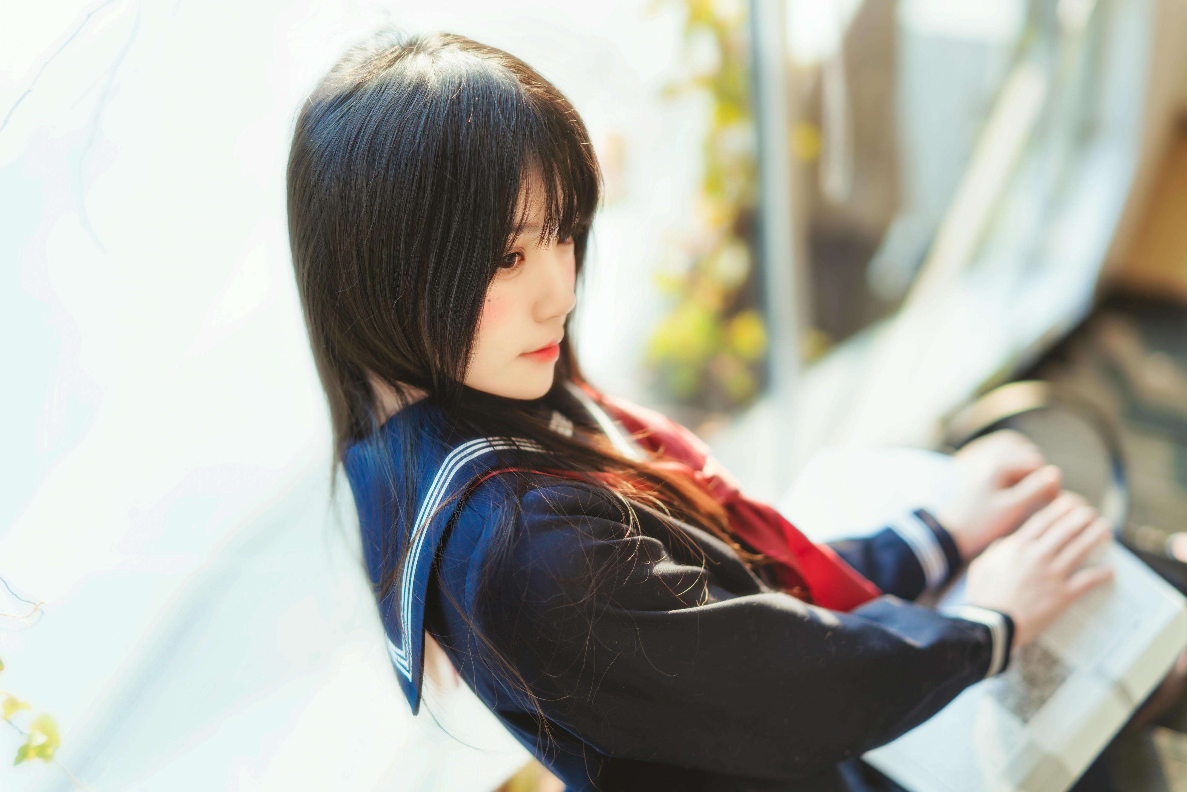 桜桃喵 NO.043 小小少女 黑色水手服 [50P-747MB]_第1集