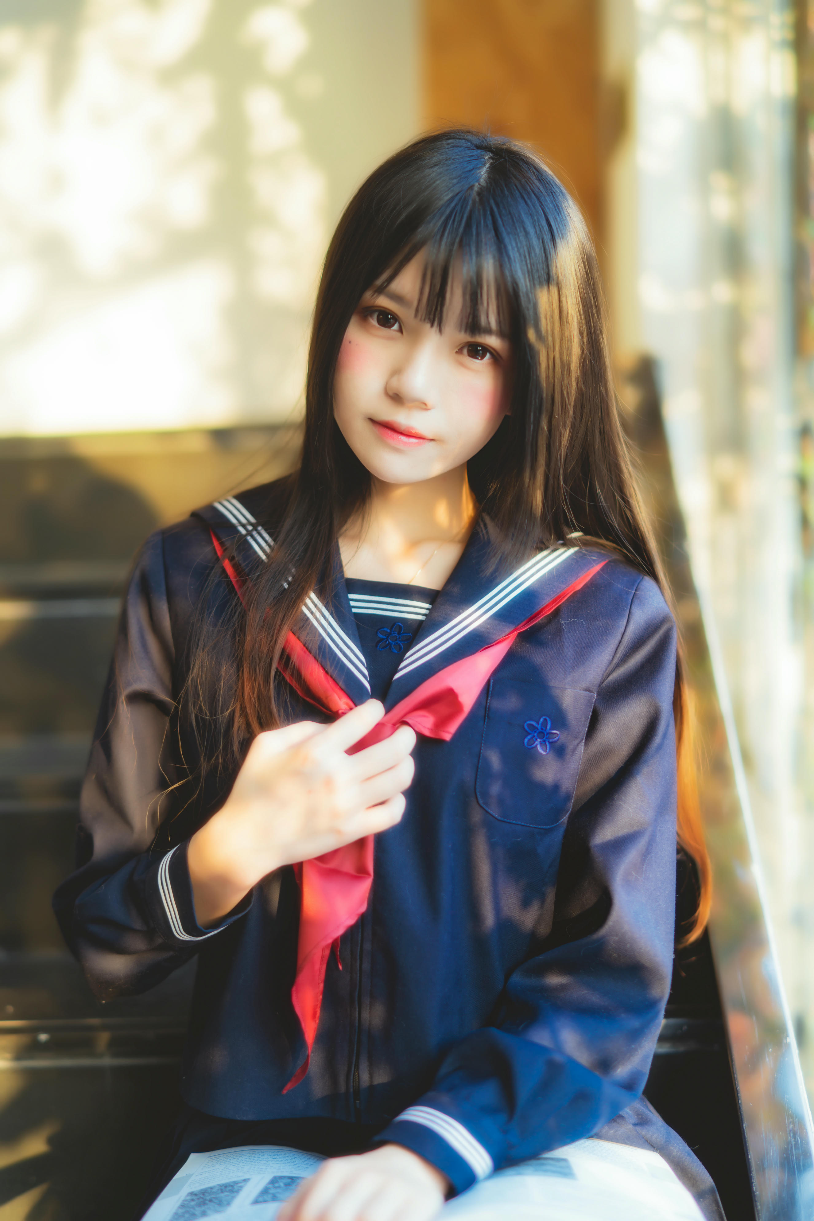 桜桃喵 NO.043 小小少女 黑色水手服 [50P-747MB]_第2集