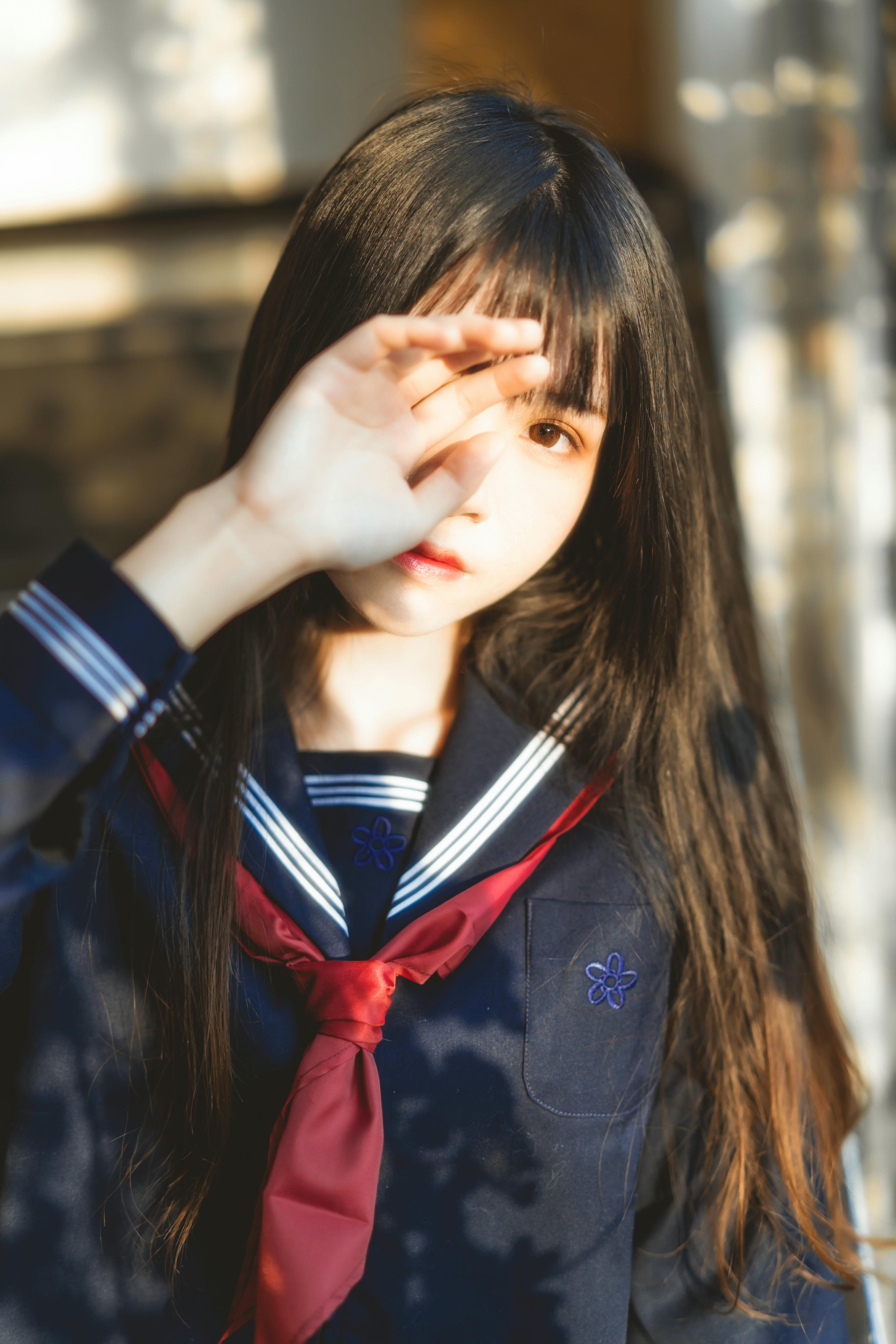 桜桃喵 NO.043 小小少女 黑色水手服 [50P-747MB]_第1集