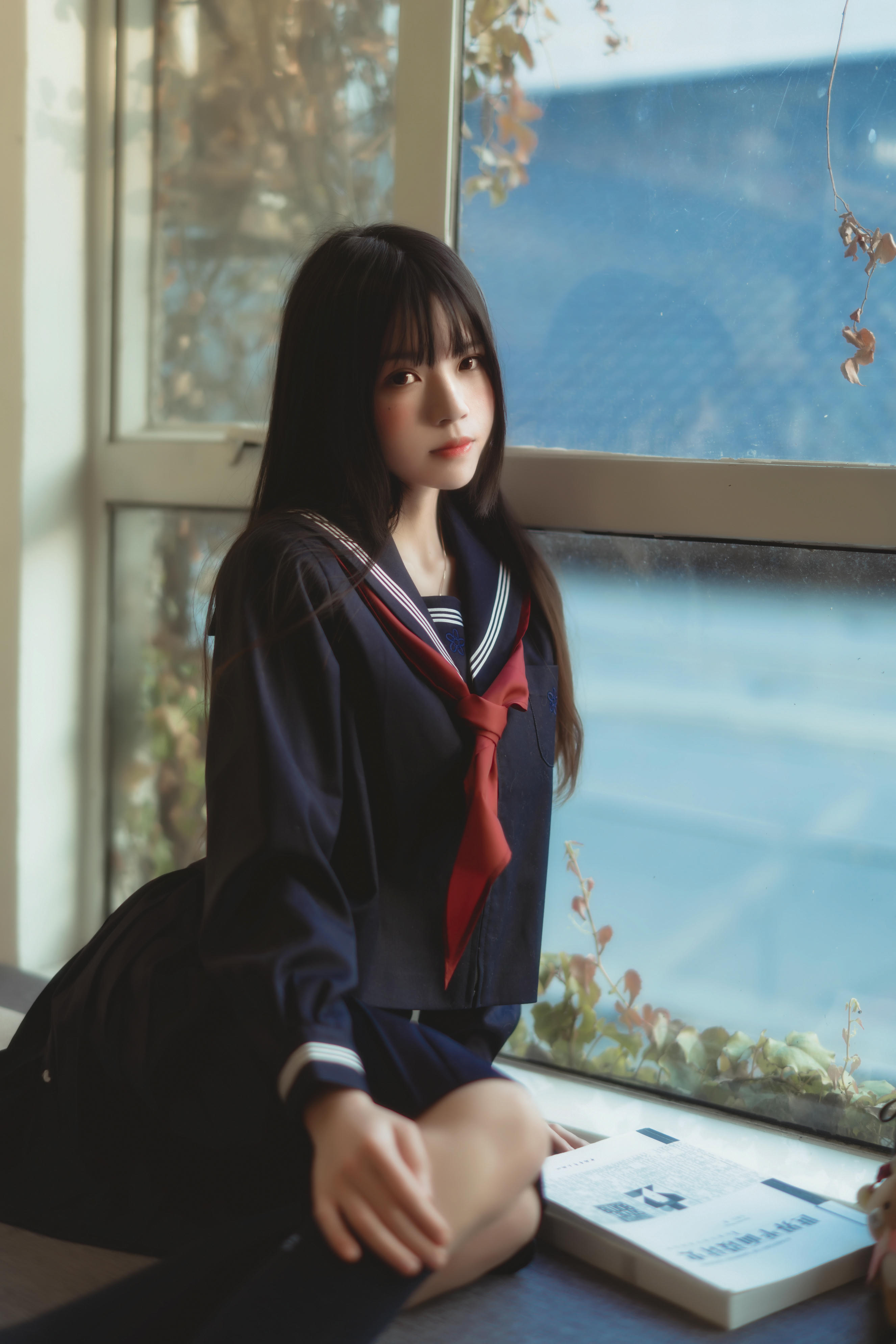 桜桃喵 NO.043 小小少女 黑色水手服 [50P-747MB]_第2集