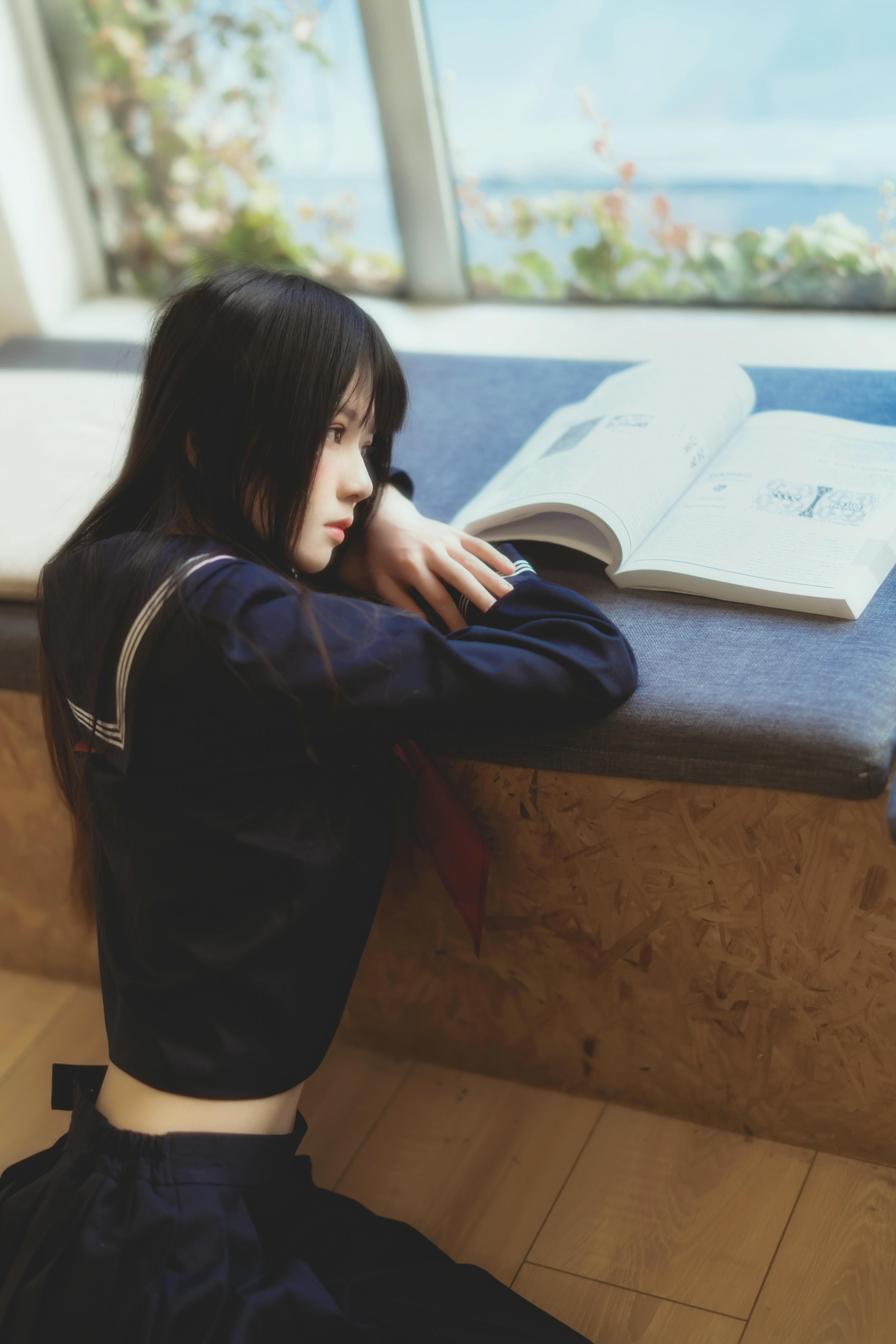 桜桃喵 NO.043 小小少女 黑色水手服 [50P-747MB]_第2集