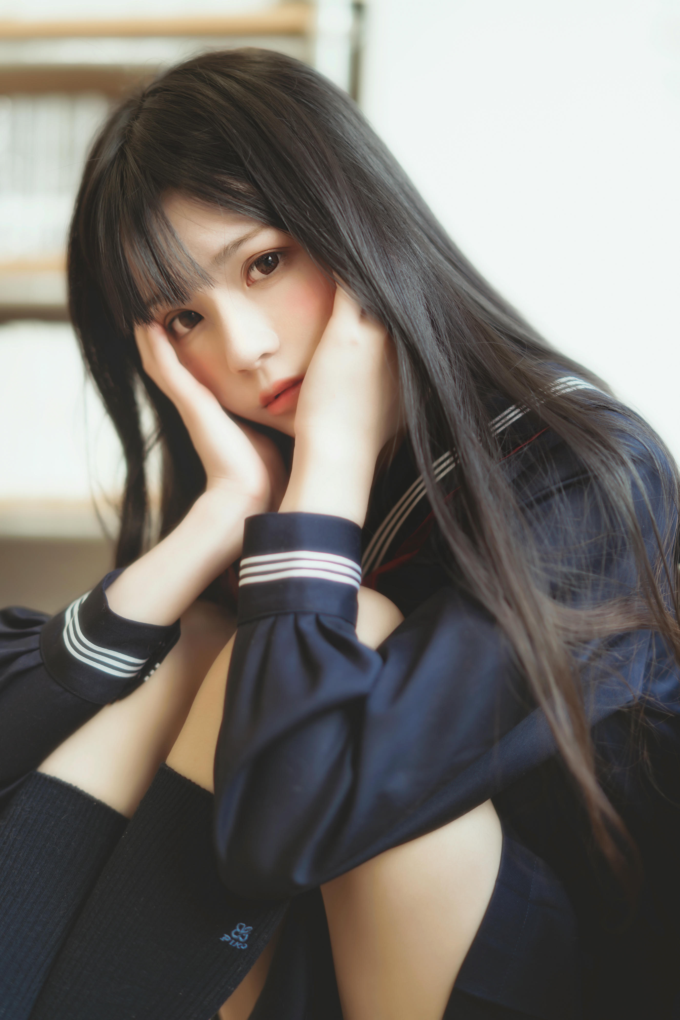 桜桃喵 NO.043 小小少女 黑色水手服 [50P-747MB]_第3集