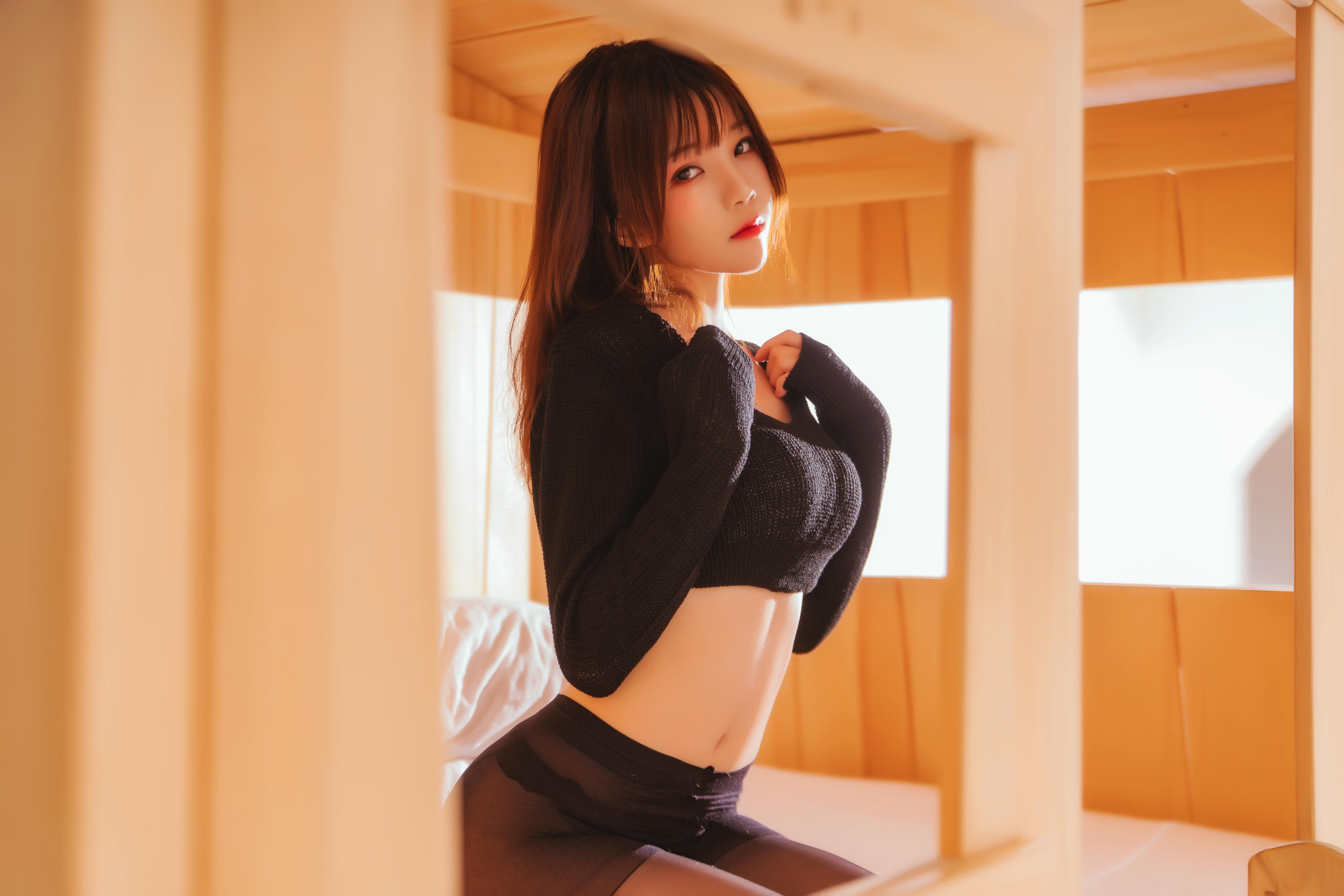 桜桃喵 NO.062 小黑 [32P-518MB]_第1集