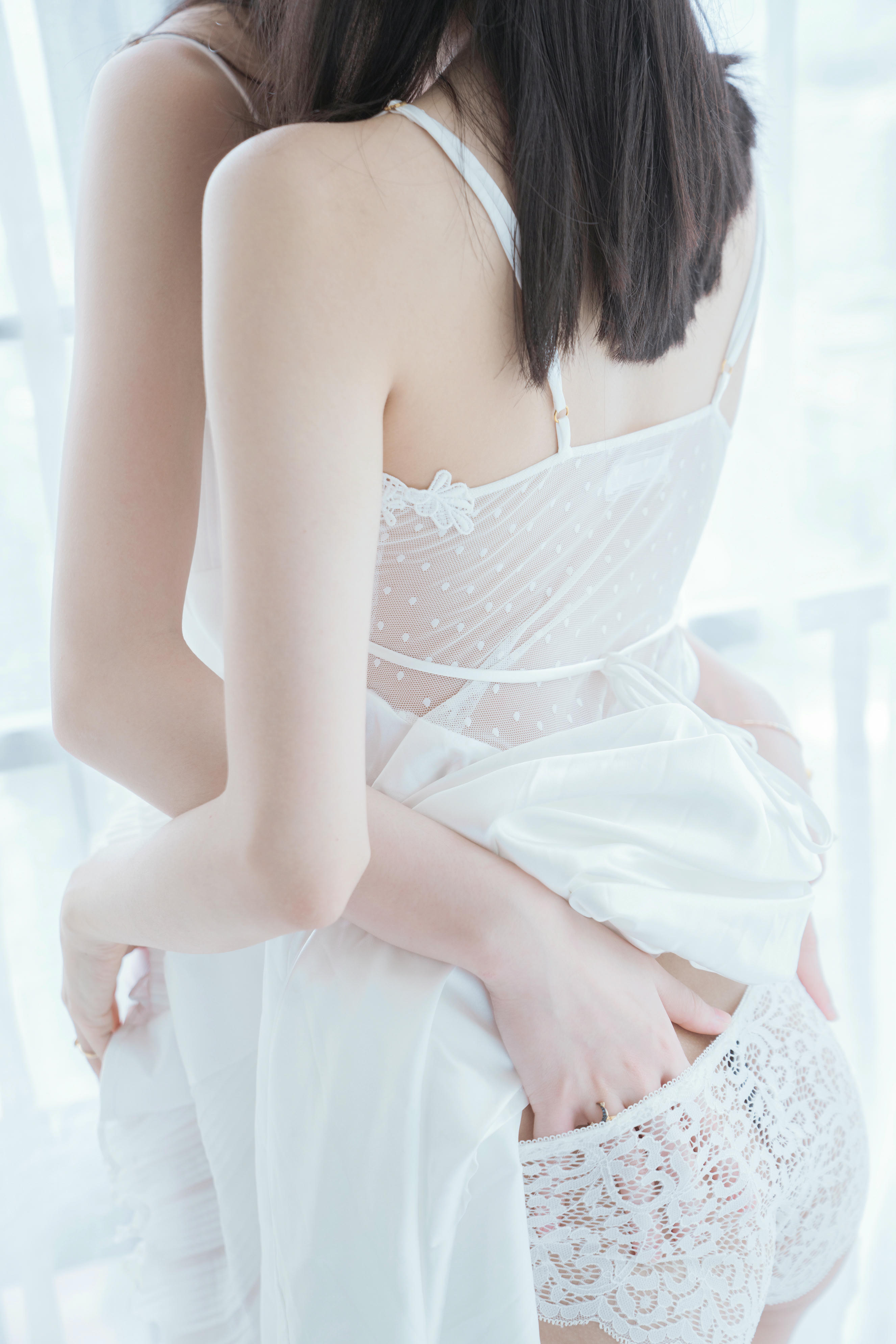 桜桃喵 NO.064 朝(白裙×白裙) [58P-724MB]_第1集