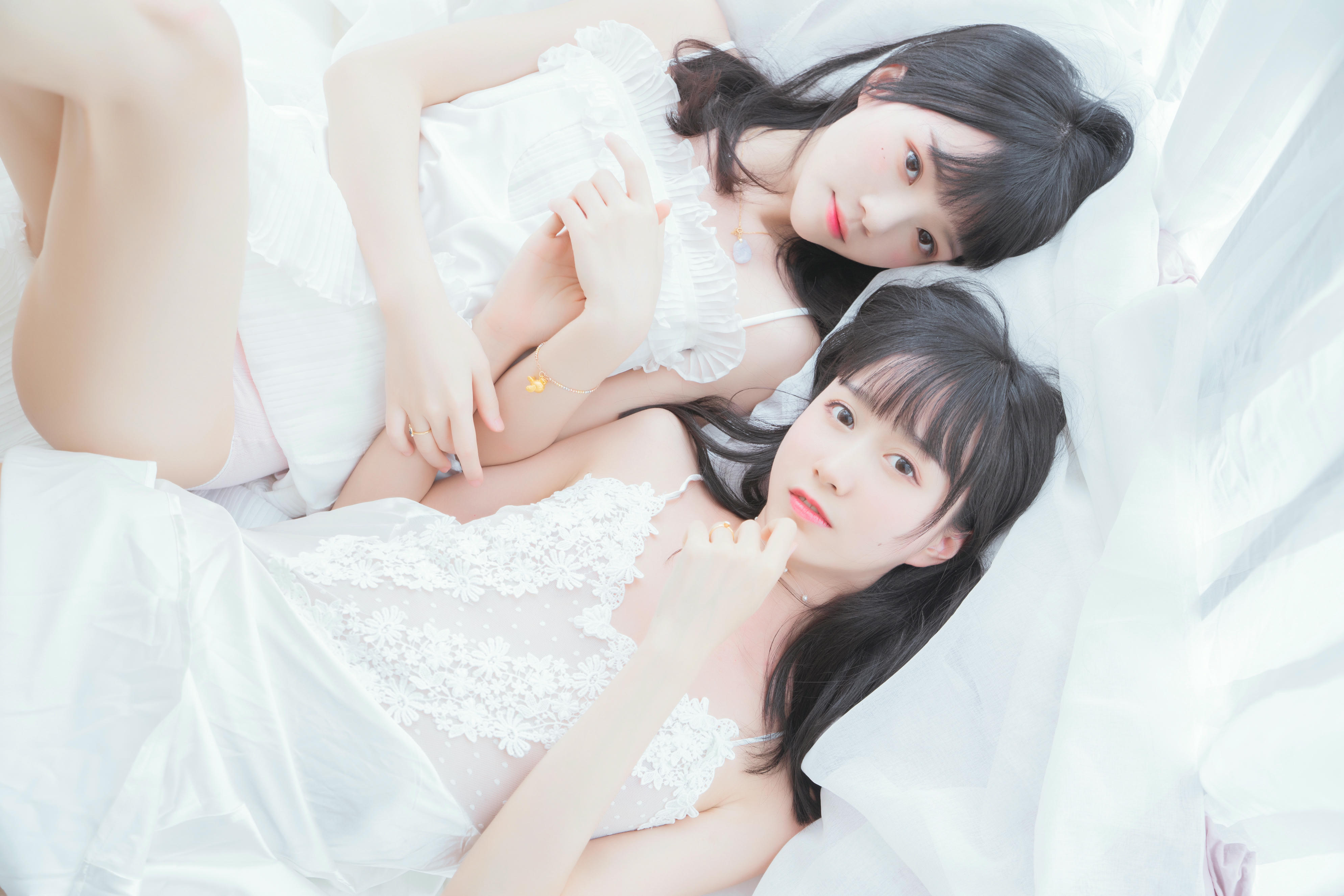 桜桃喵 NO.064 朝(白裙×白裙) [58P-724MB]_第2集