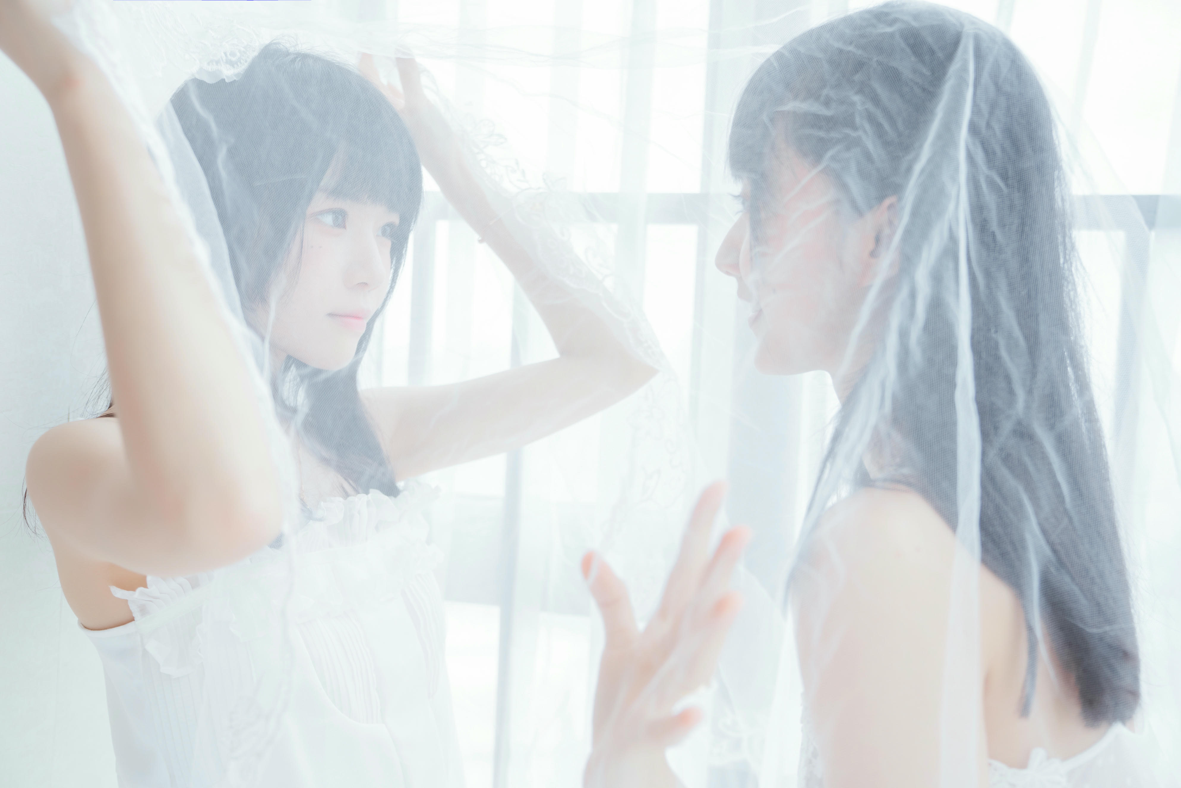 桜桃喵 NO.064 朝(白裙×白裙) [58P-724MB]_第3集