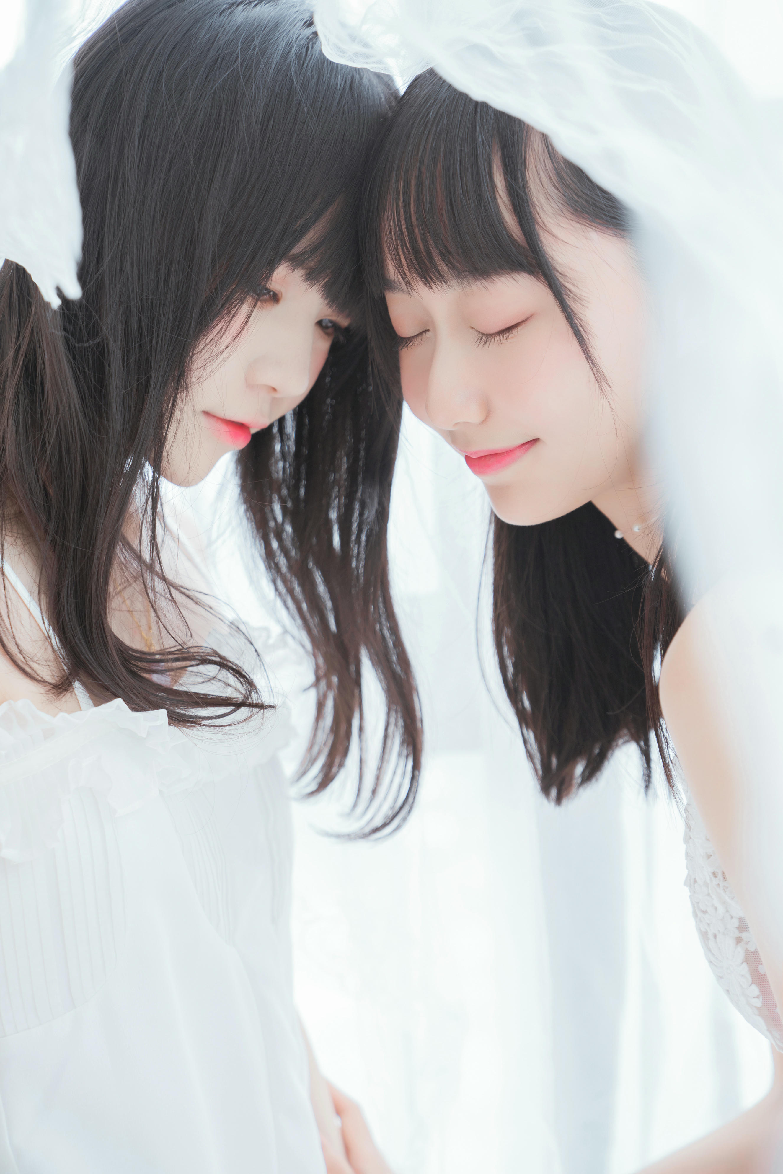 桜桃喵 NO.064 朝(白裙×白裙) [58P-724MB]_第3集