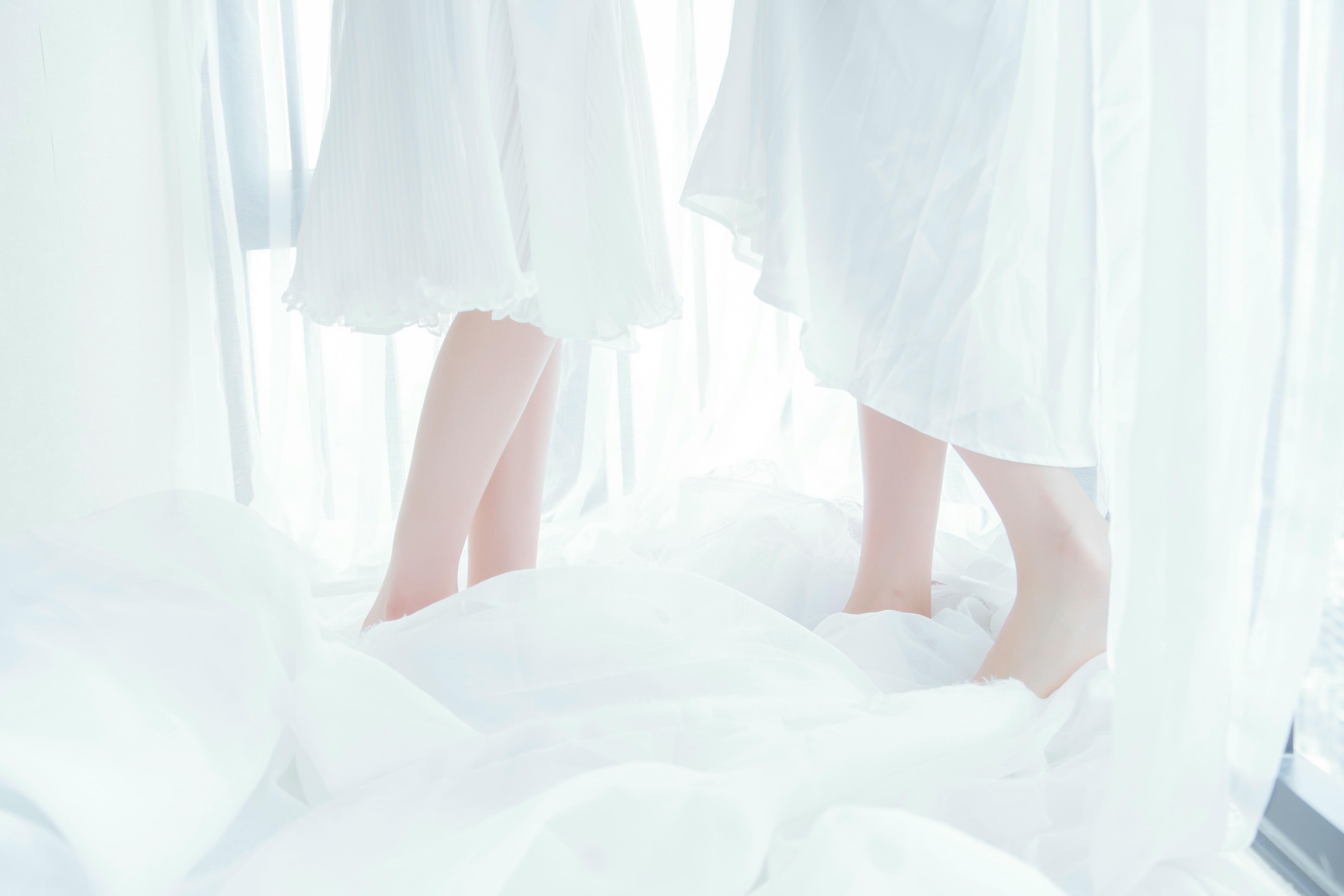 桜桃喵 NO.064 朝(白裙×白裙) [58P-724MB]_第1集